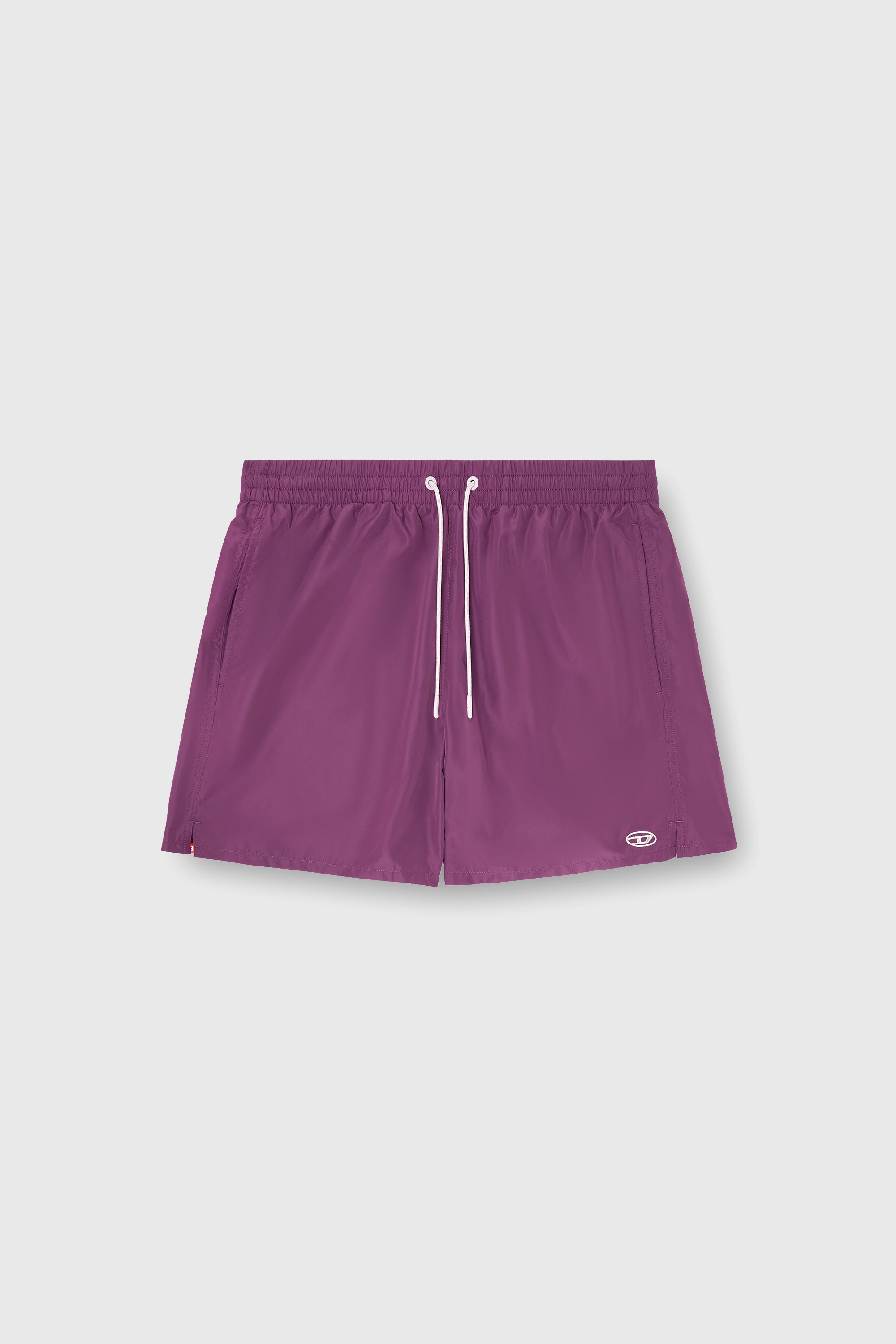 Diesel - GEORGE-41-UTLT, Man's Swim shorts with metallic Oval D logo in Violet - 4