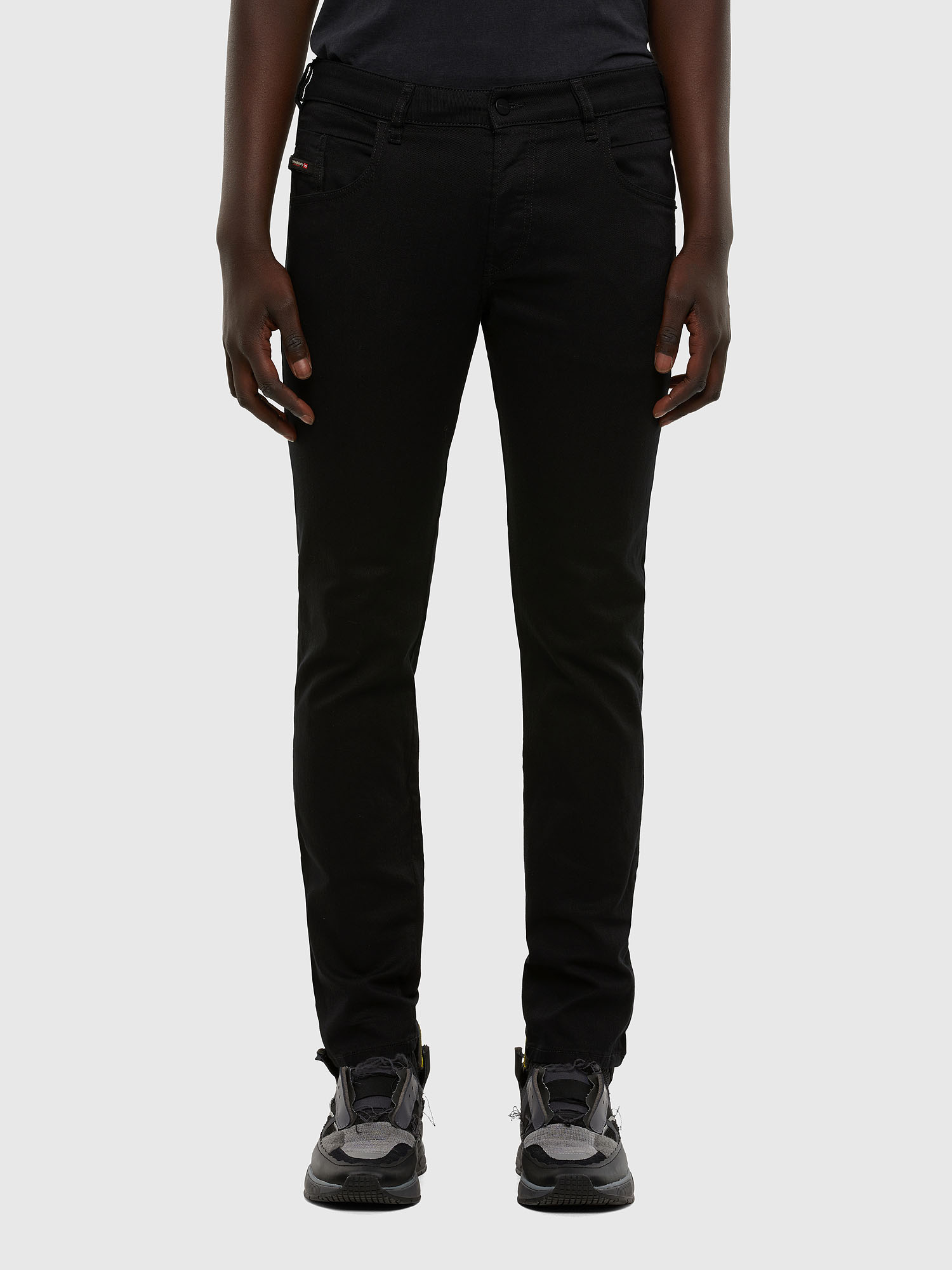 diesel d bazer tapered jeans grey