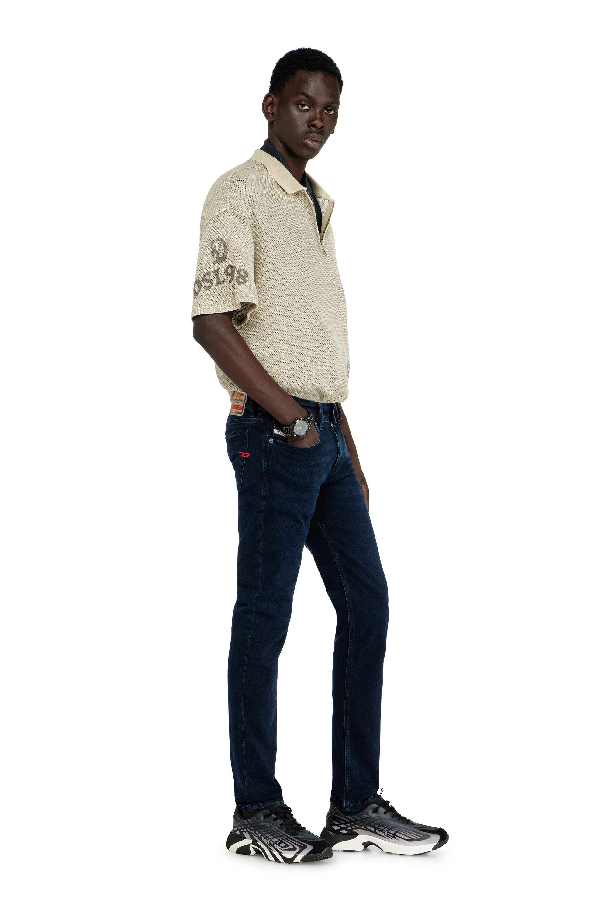 Diesel - Man's Skinny Jeans 1979 Sleenker 0KBBG, Dark Blue - 3