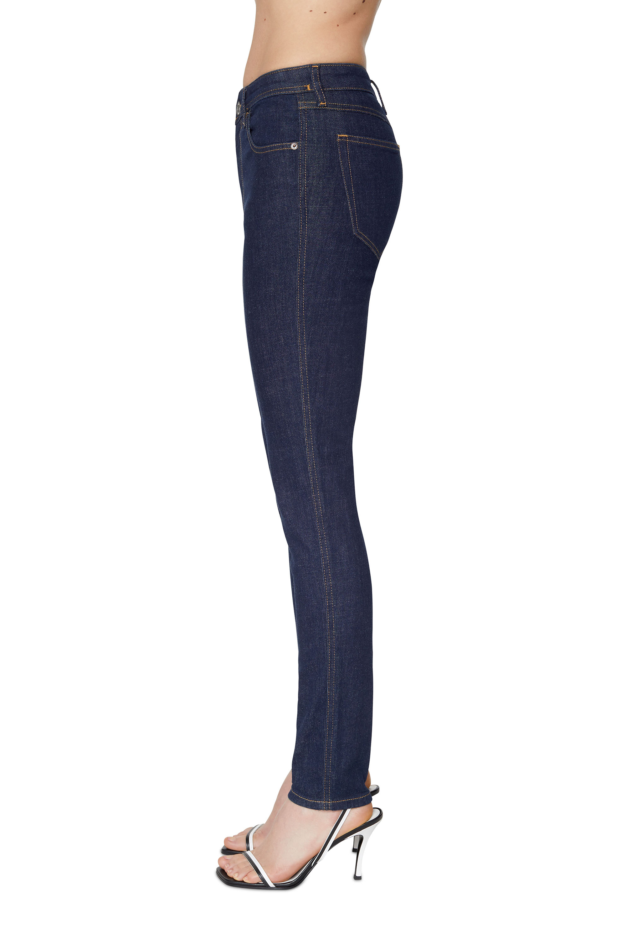 Diesel - Skinny Jeans 2015 Babhila Z9C17, Woman's Skinny Jeans - 2015 Babhila in Dark Blue - 5