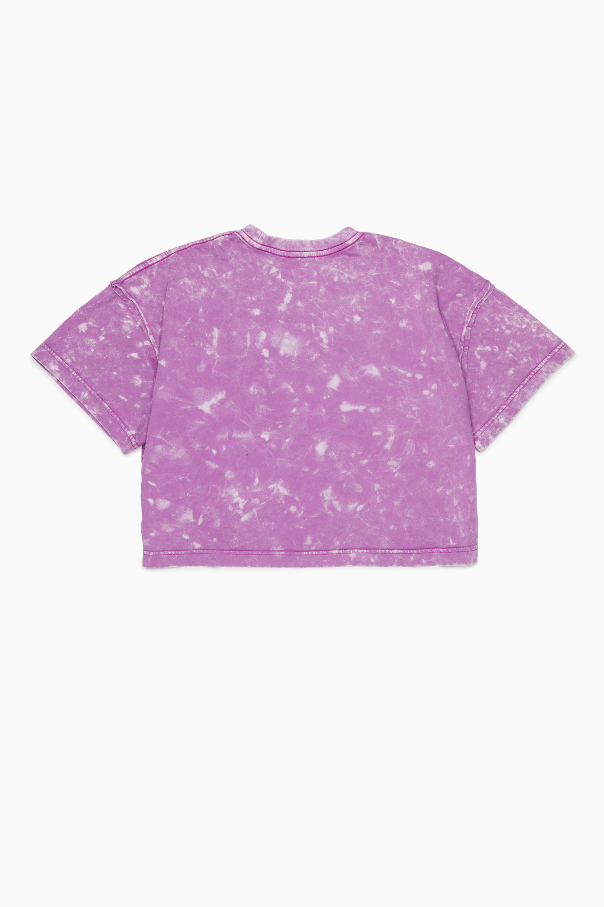 Diesel - TLOXY, Woman's Cropped T-shirt with tie-dye effect in Violet - 2