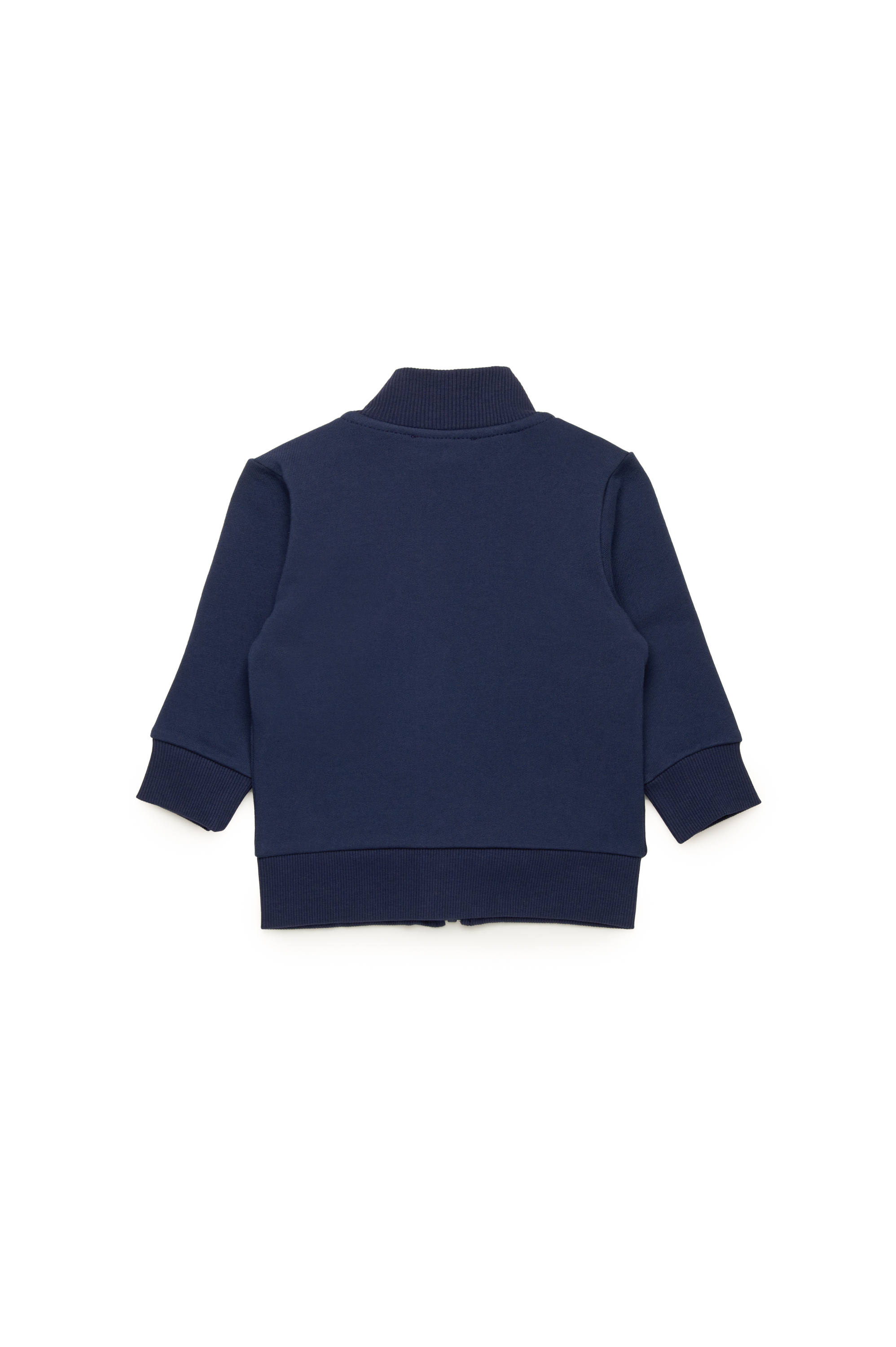 Diesel - SVOUGZIPSYB, Unisex's Zip-up sweatshirt with d&eacute;grad&eacute; logo in Dark Blue - 2