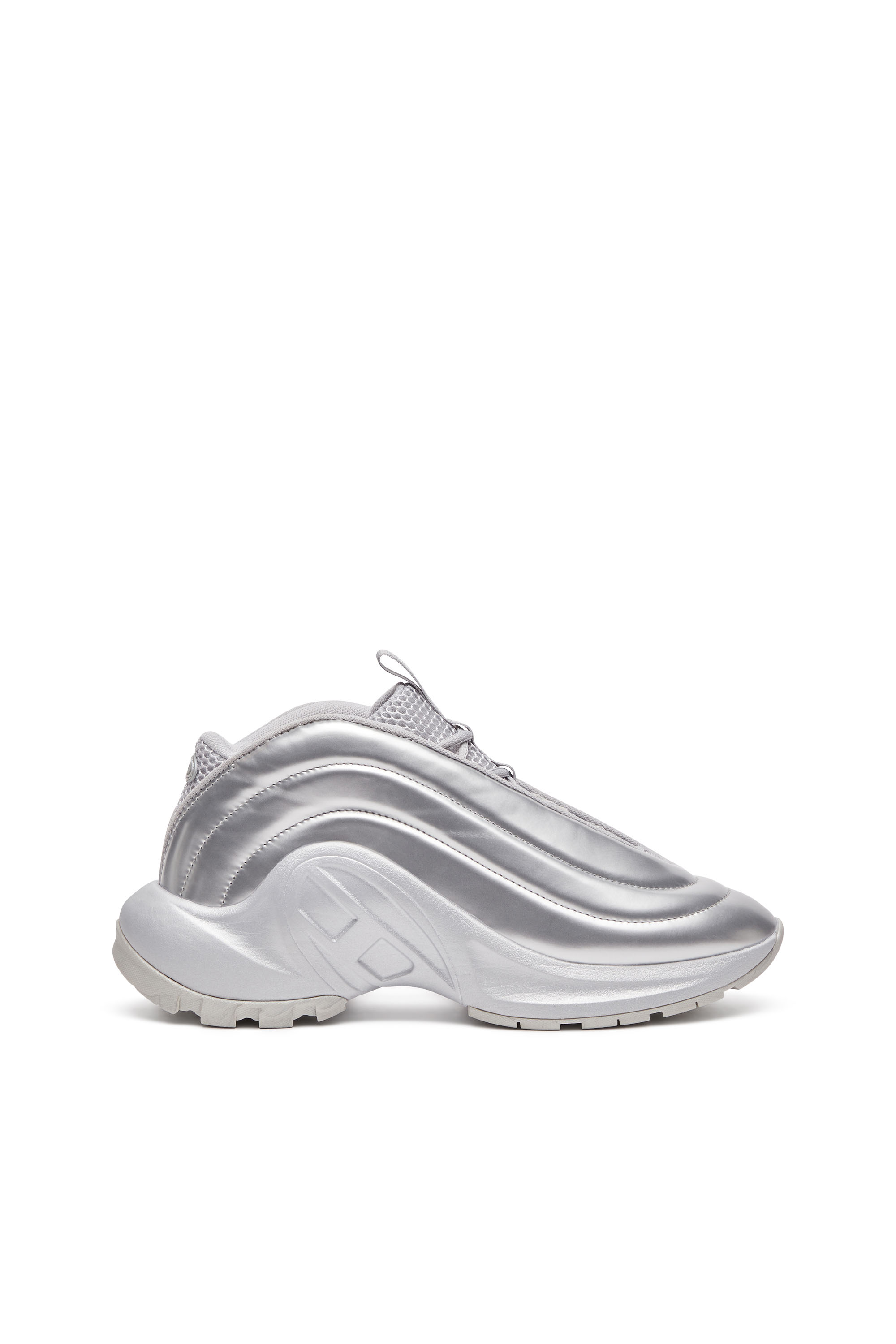 S-D-RUNNER X, Silver Diesel - S-D-RUNNER X, Unisex's S-D-Runner-Slip-on sneakers with Oval D instep in Silver - 1