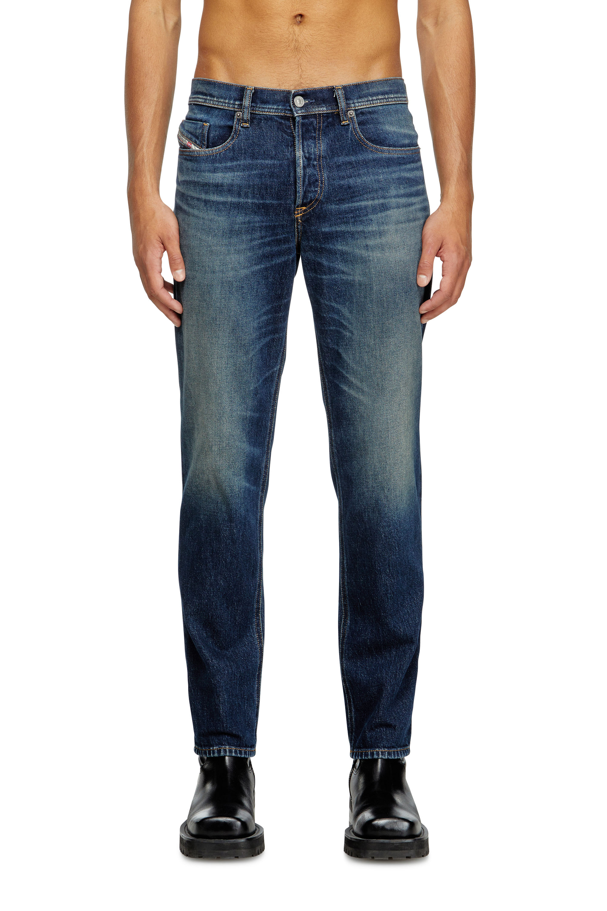 Diesel - Man's Regular Jeans 2023 D-Finitive 09M10, Dark Blue - 3