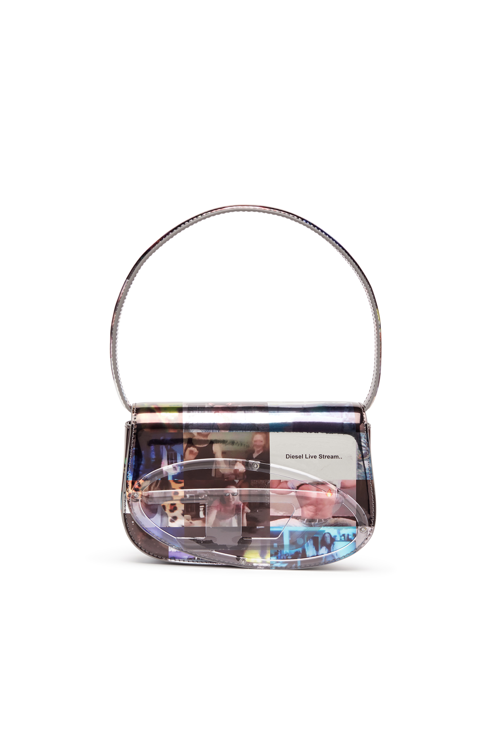 Diesel - 1DR, Woman's 1DR-Iconica borsa a spalla con stampa Livestream in Multicolor - 1