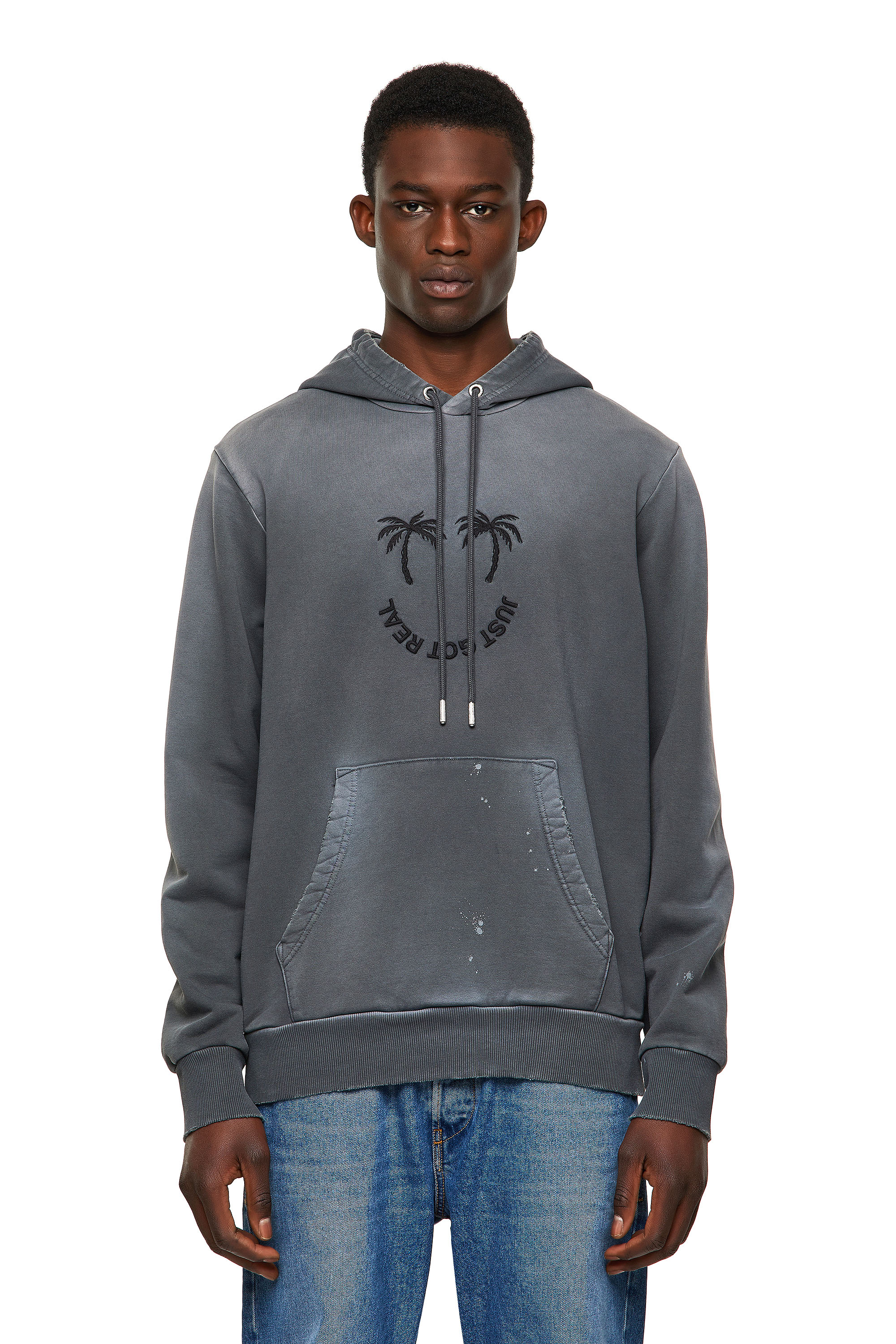 S-GIRK-HOOD-B5, Dark grey - Sweaters