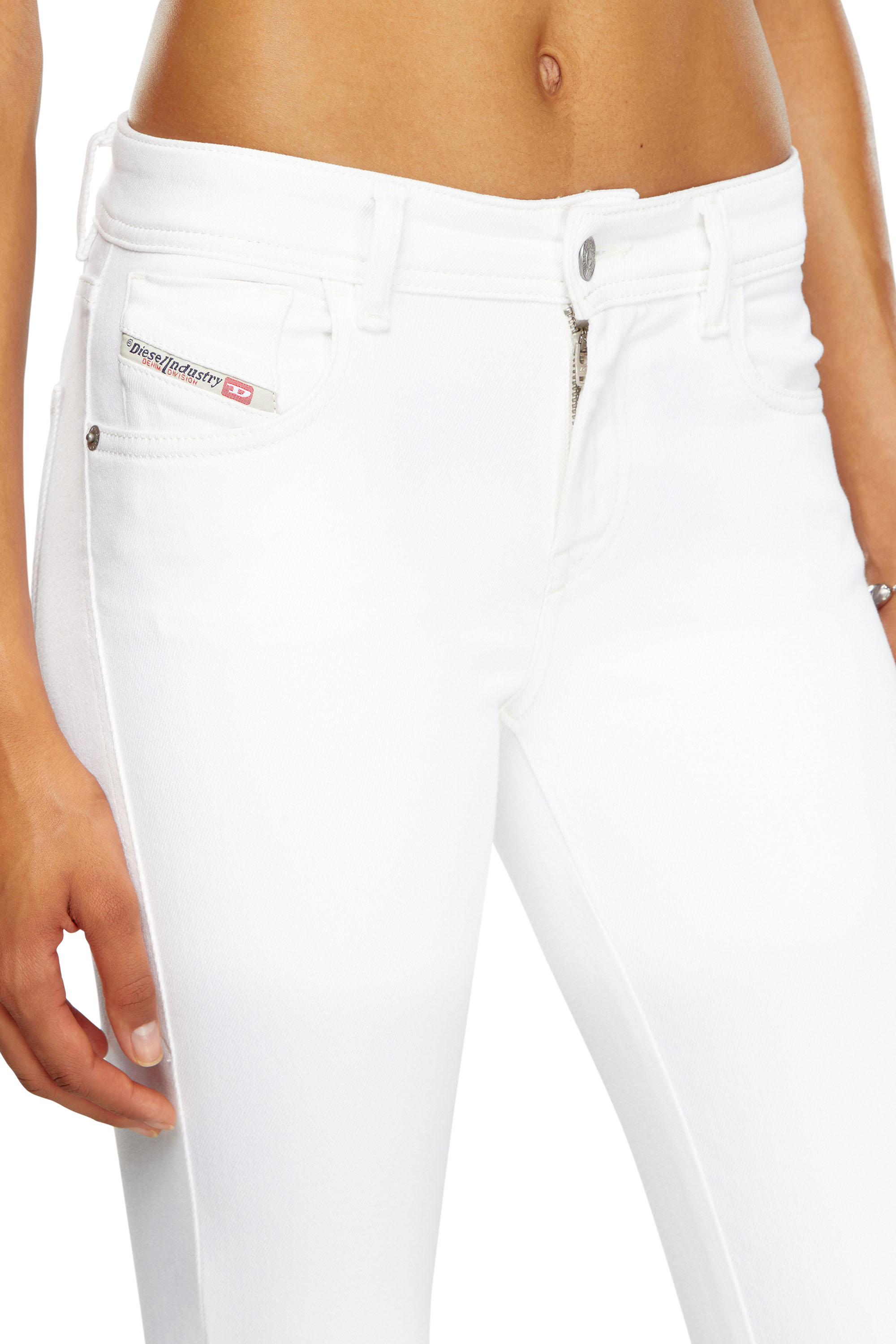 Diesel - Super skinny Jeans 2017 Slandy 09F90, White - Image 5