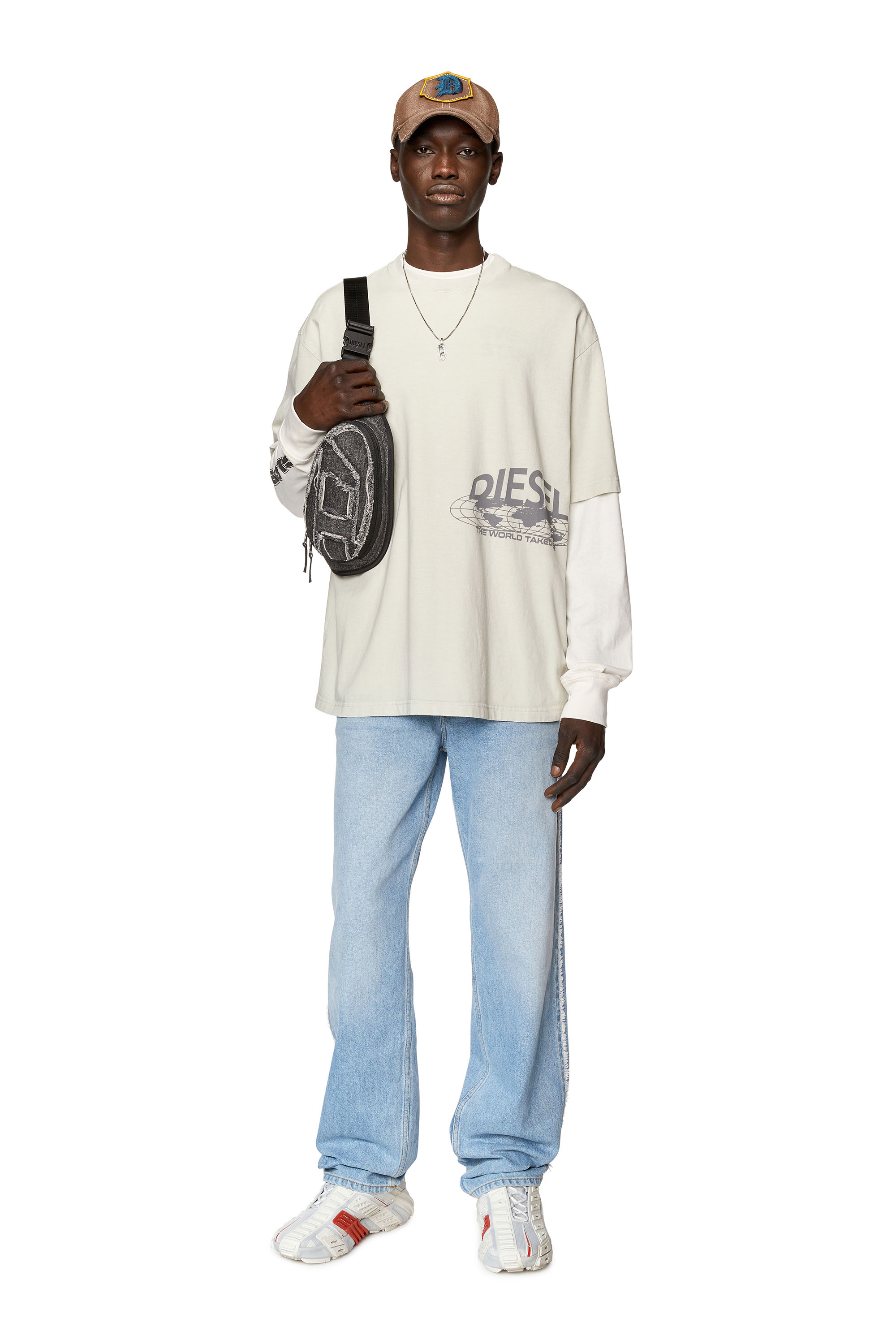 Diesel - T-WASH-L5, Light Grey - Image 2
