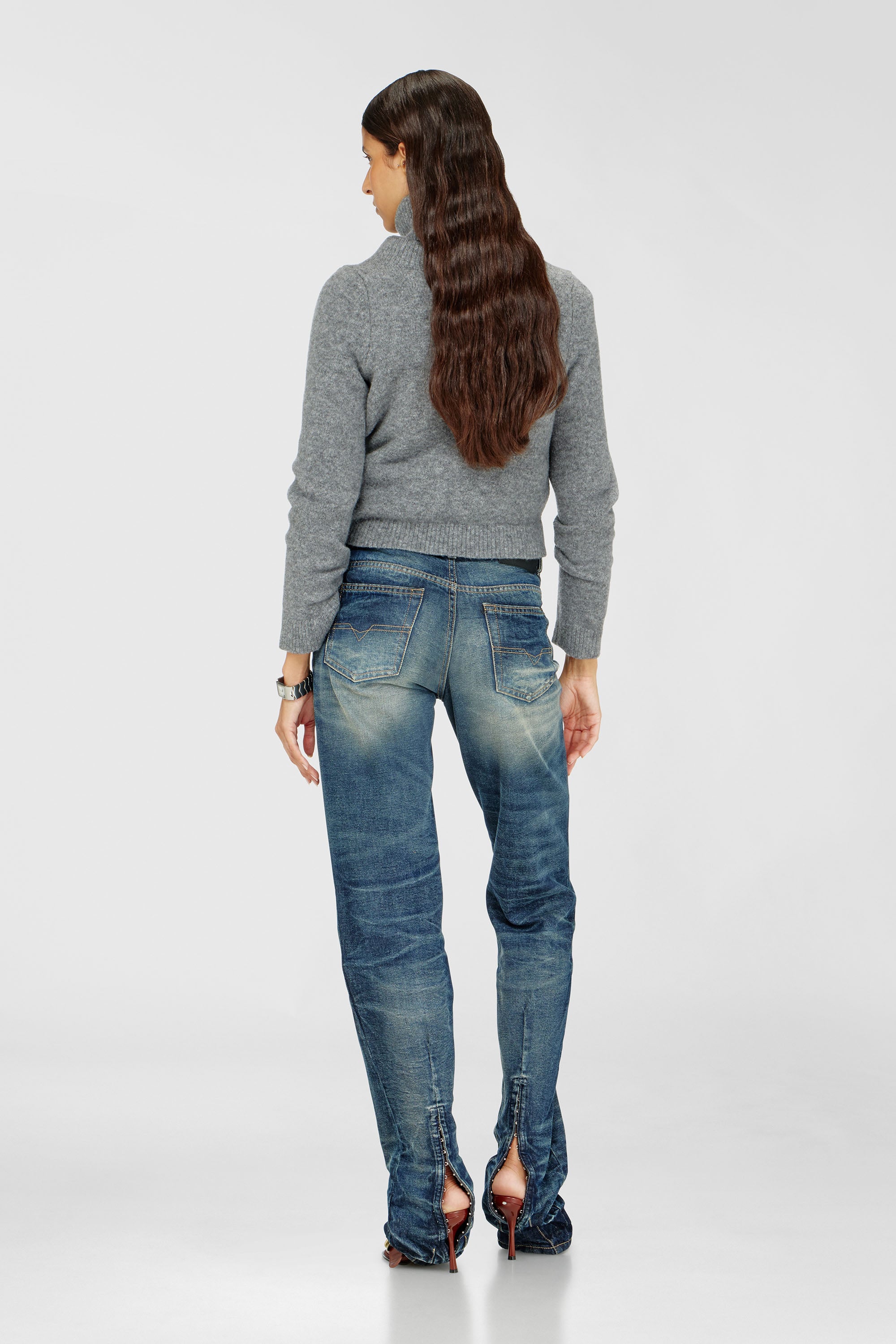 Diesel - Woman's Regular Jeans D-Heel 0DBFC, Medium blue - 1