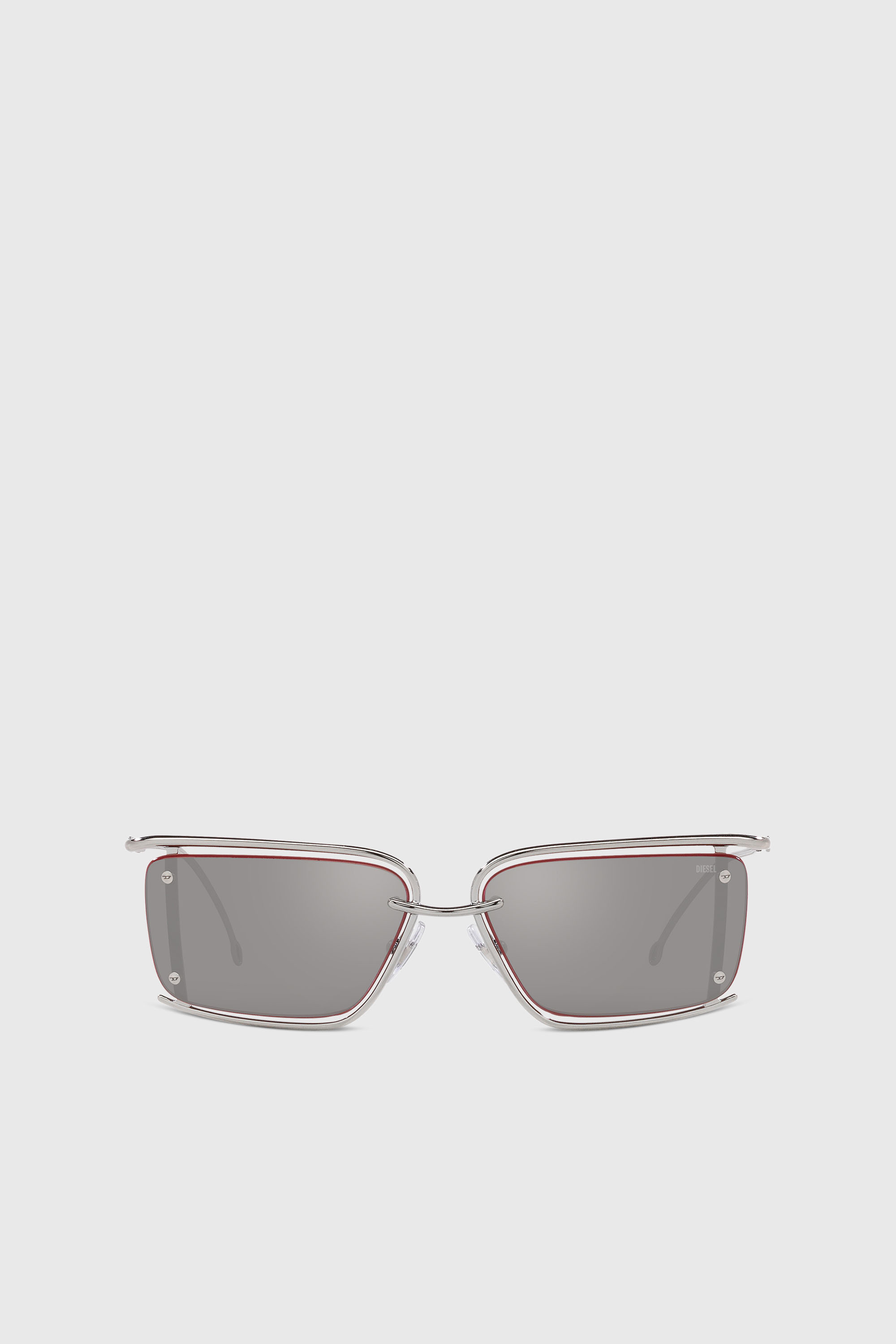 Diesel - 0DL1002, Unisex's Rectangle sunglasses in Silver - 1