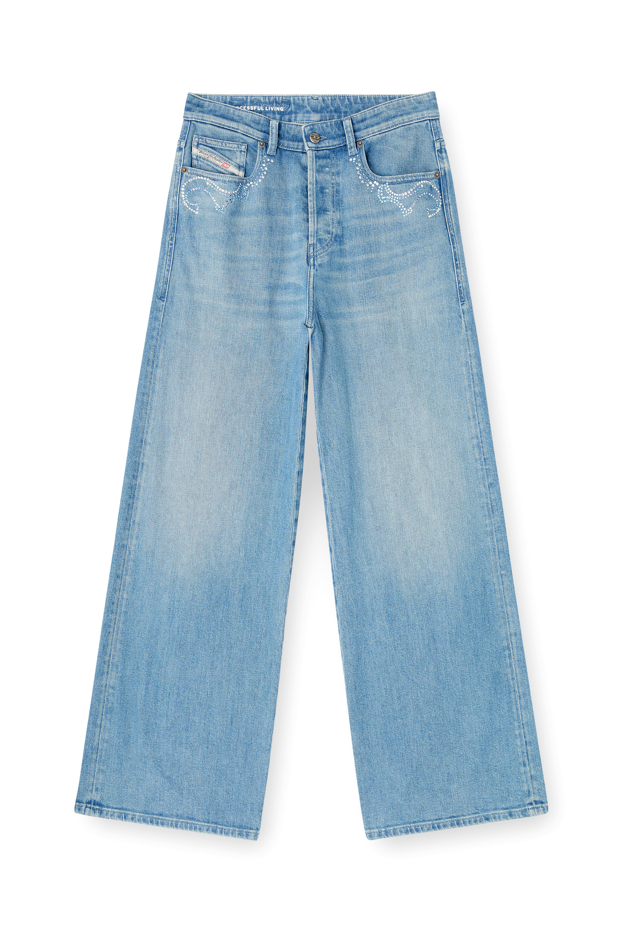 Diesel - Woman's Relaxed Jeans 1996 D-Sire 09Q18, Medium blue - 3