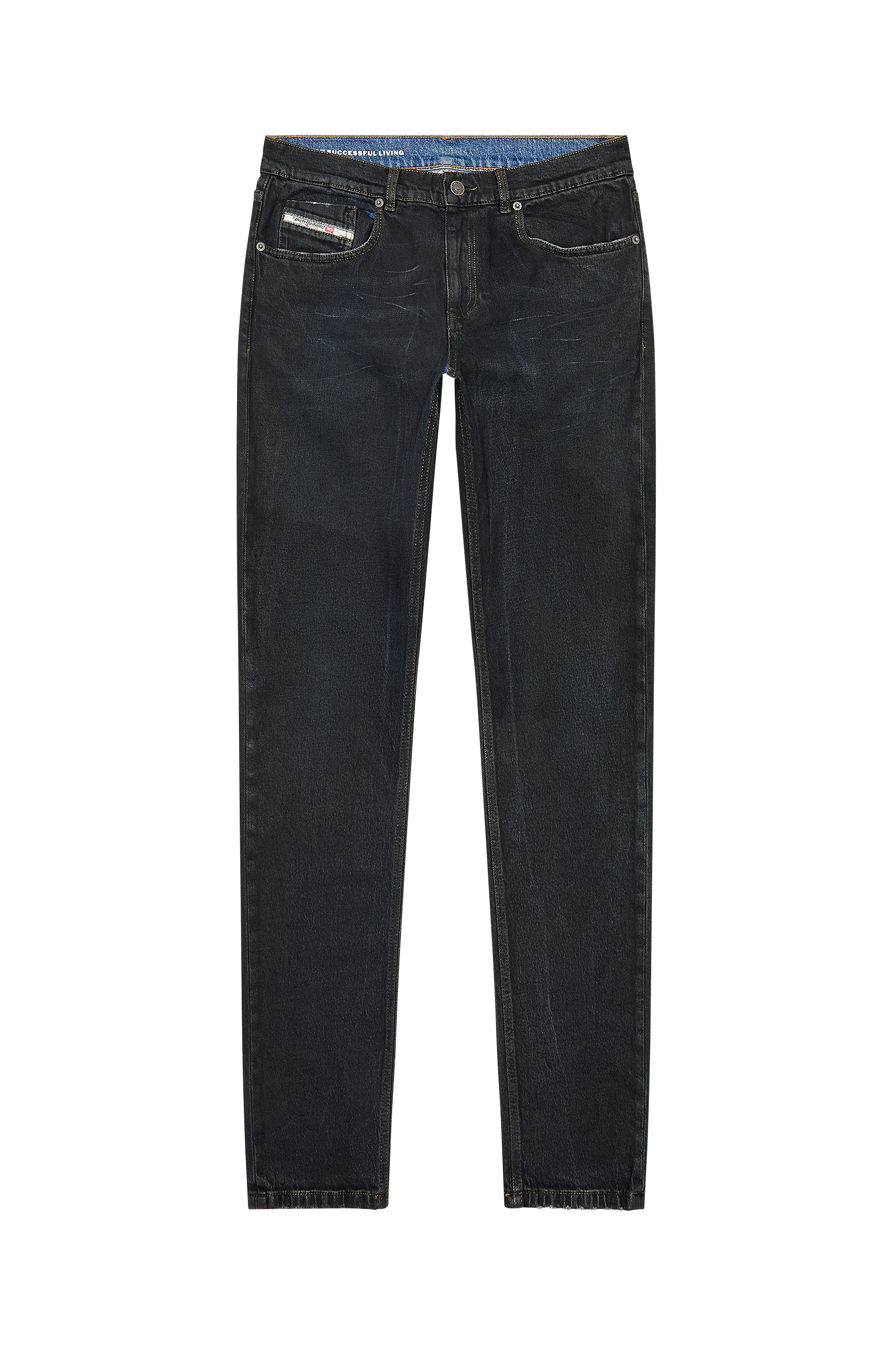 Diesel - Slim Jeans 2019 D-Strukt 0HJAU, Black/Dark grey - Image 5