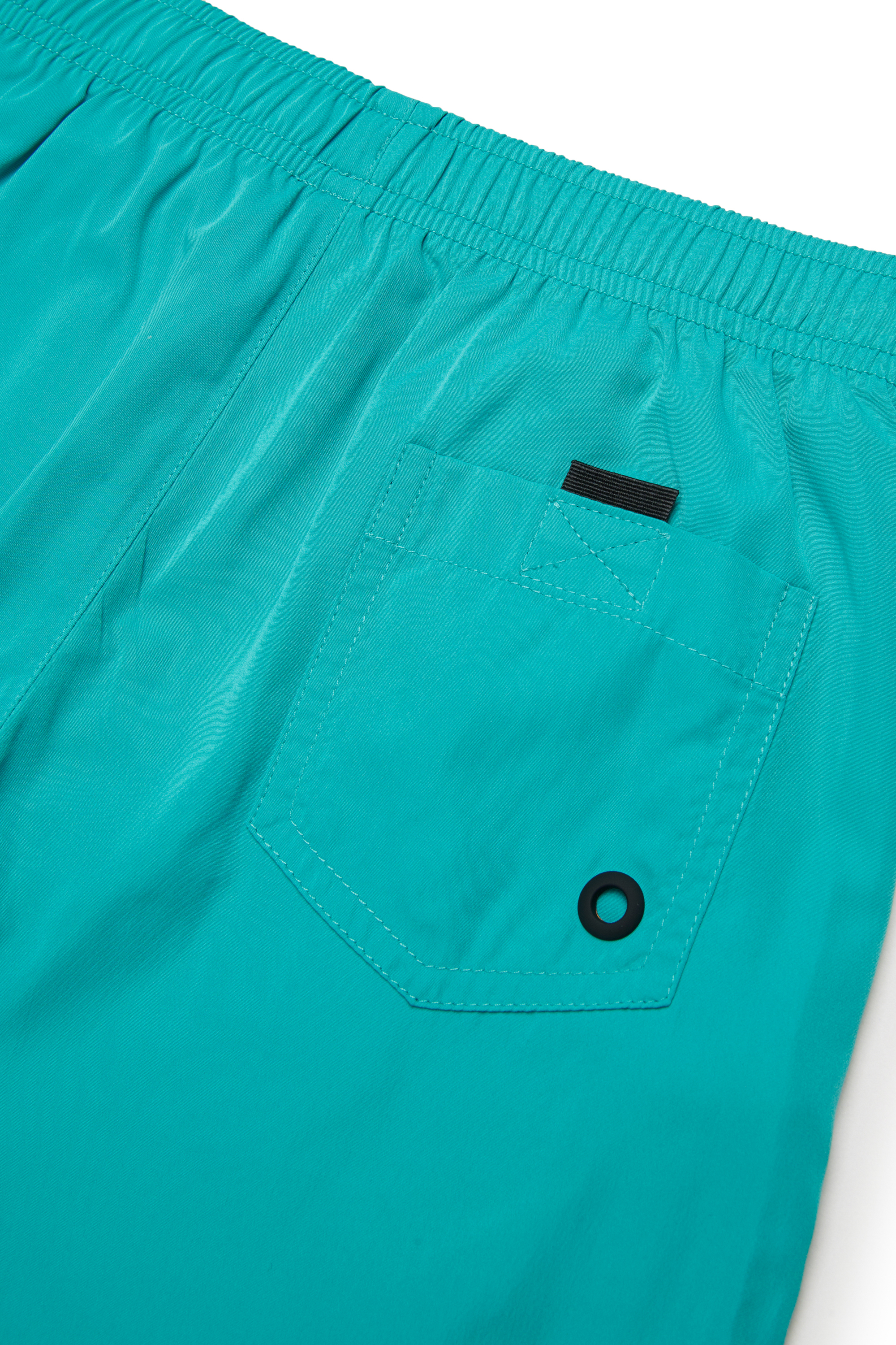 Diesel - MIDIT, Man's Swim shorts with maxi logo in Green - 4