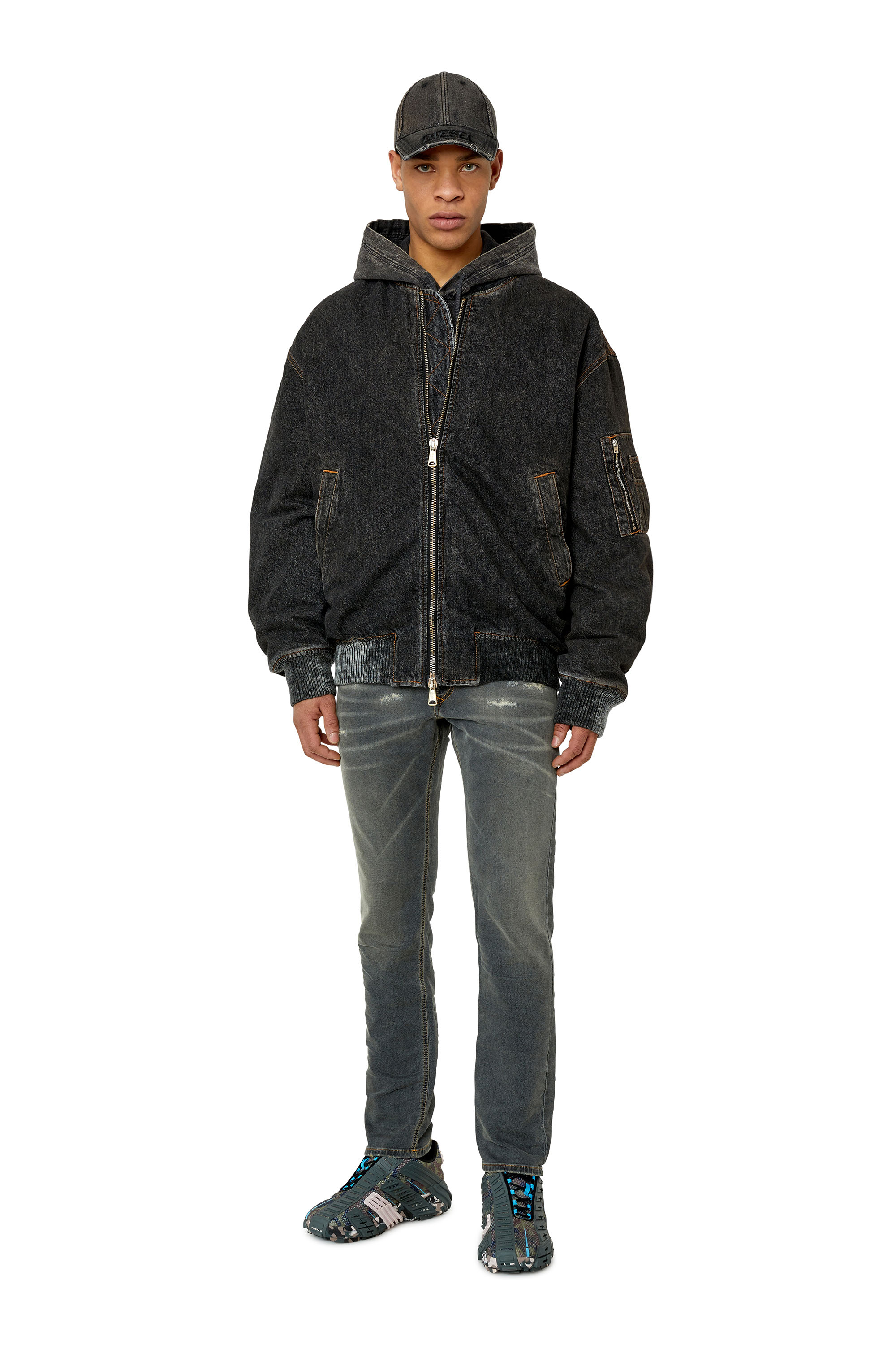 Diesel - Tapered 2030 D-Krooley Joggjeans® E689V, Dark grey - Image 1