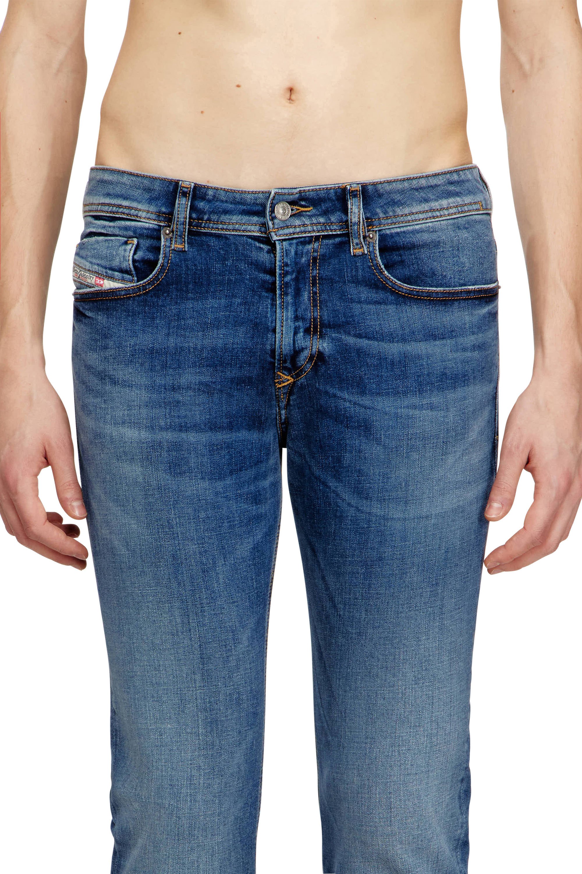 Diesel - Man's Skinny Jeans 1979 Sleenker 09J33, Medium blue - 4