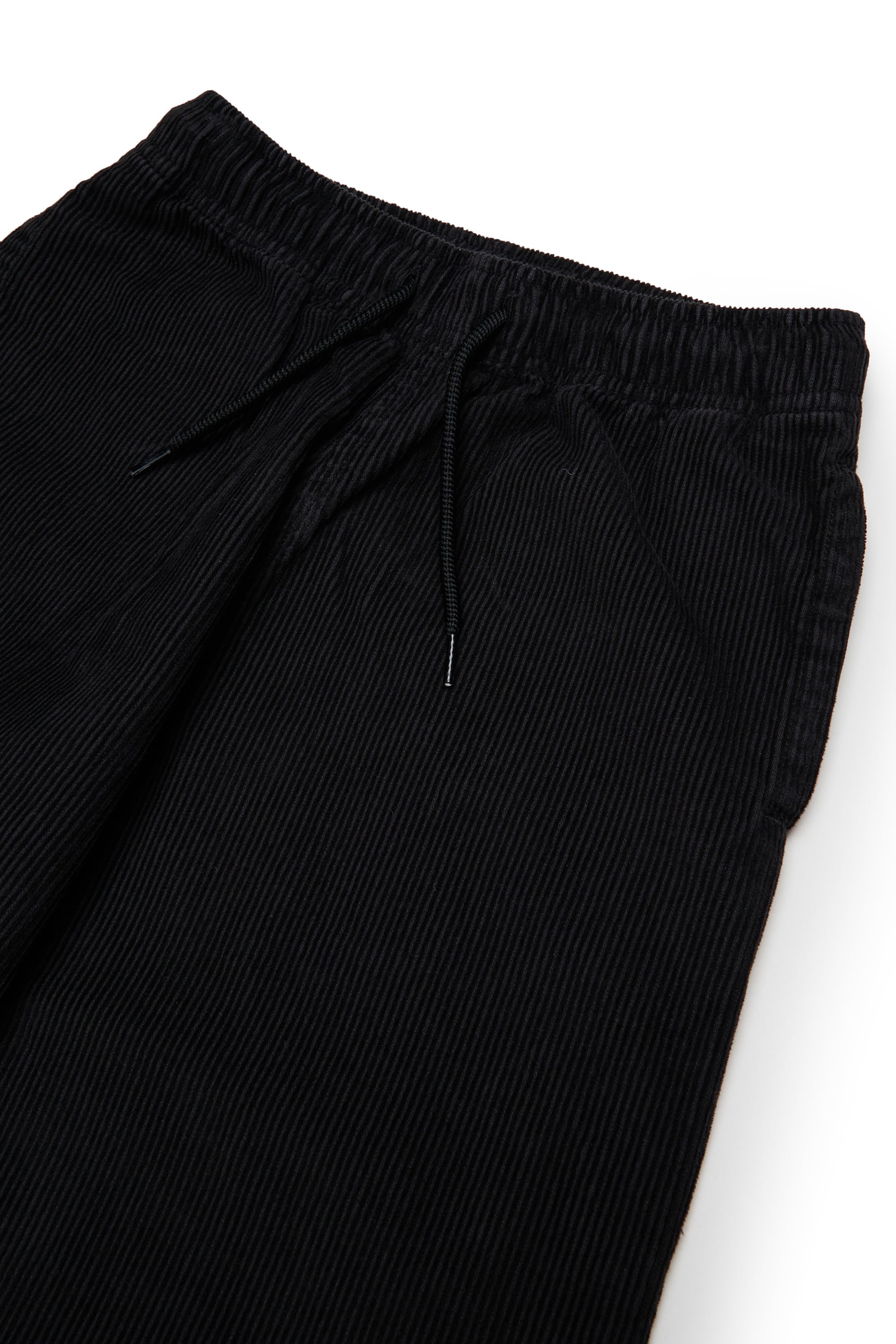 Diesel - PMILL, Man's Corduroy pants with drawstring waist in Black - 3