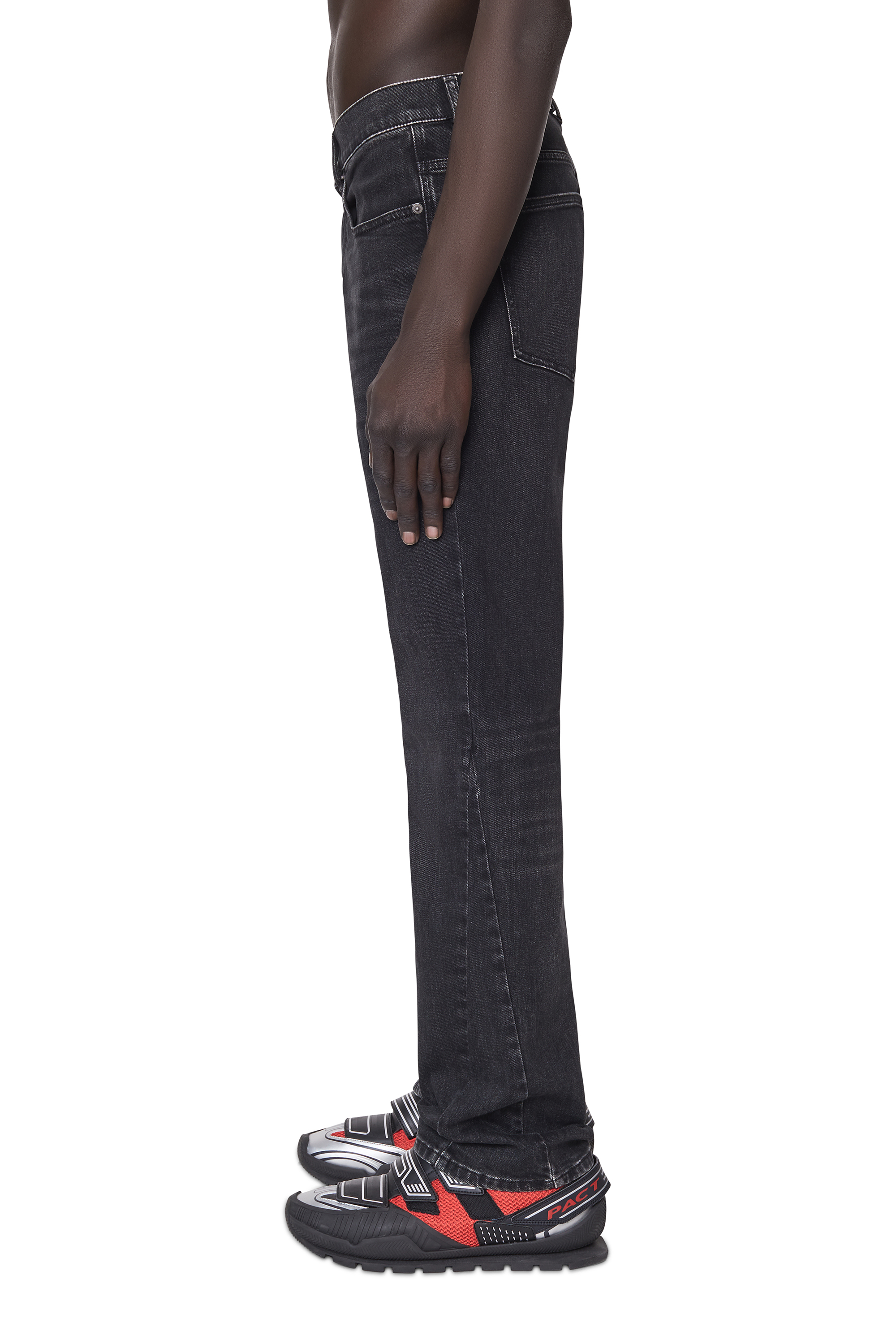 Diesel - 2021 D-Vocs 09B83 Bootcut Jeans, Black/Dark grey - Image 4