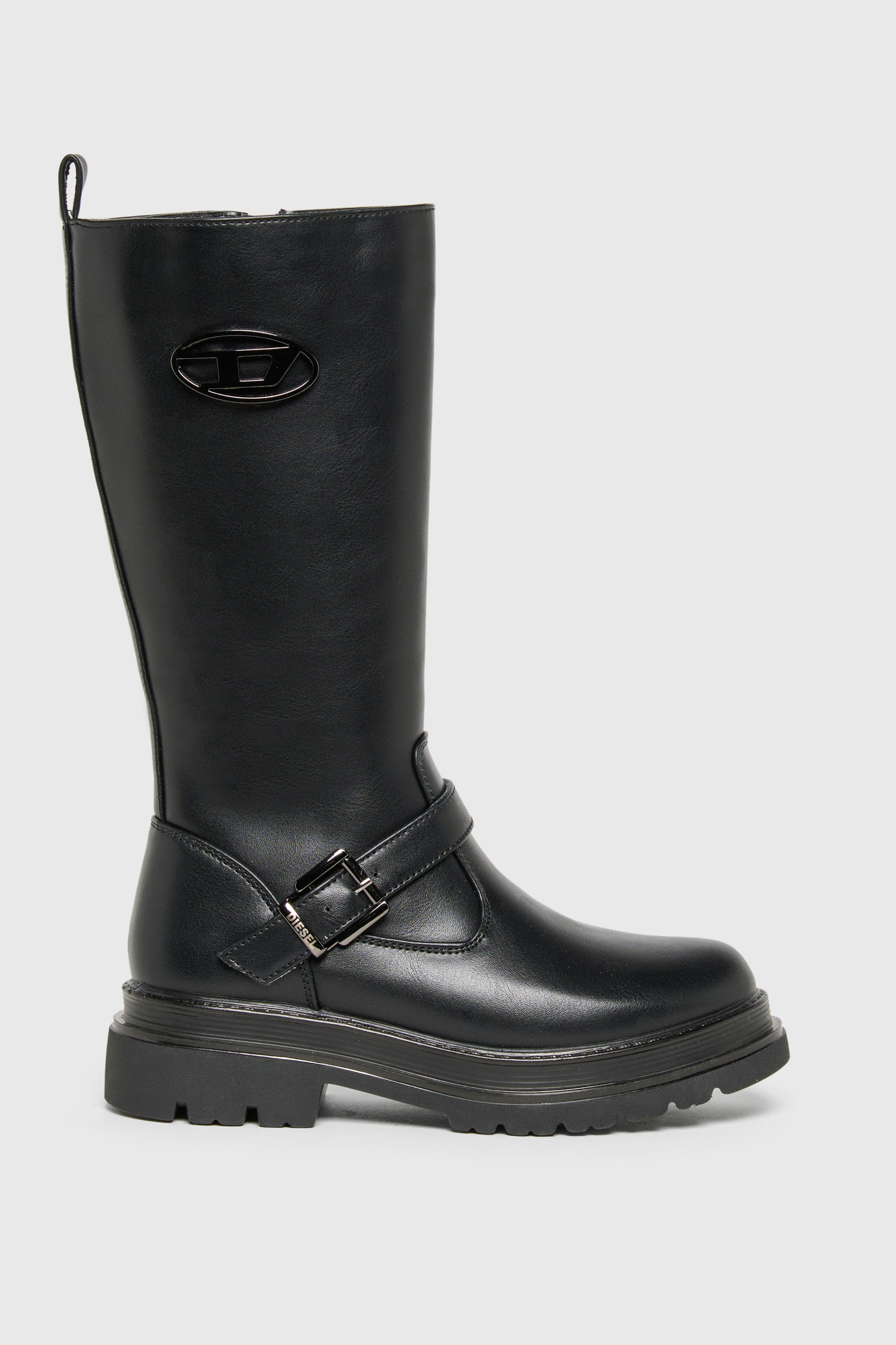Diesel - D-KRILTY, Unisex's D-Krilty - High boots with buckle detail in Black - 1
