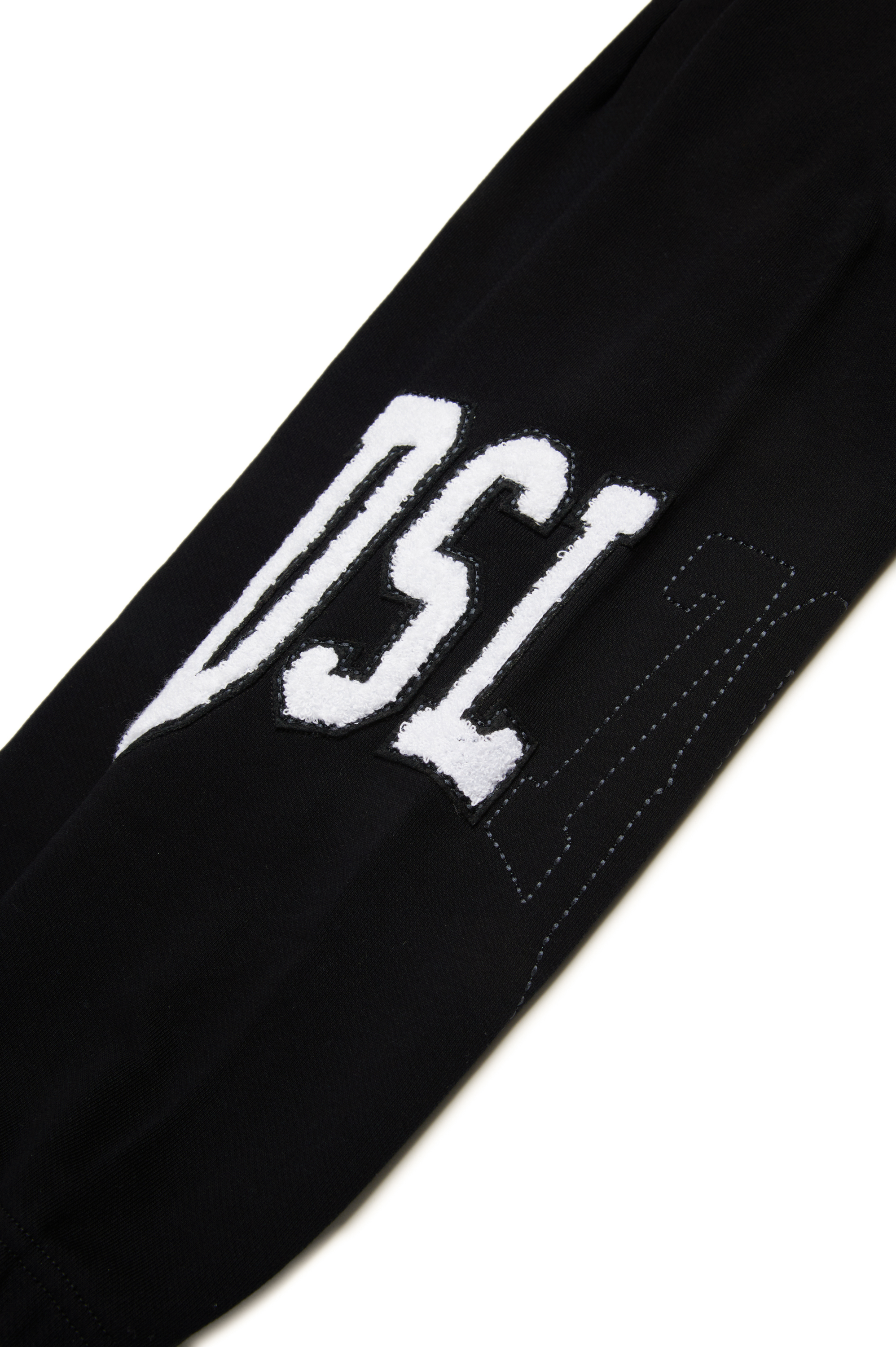 Diesel - PMARCHI, Man's Sweatpants with collegiate-style logo in Black - 4