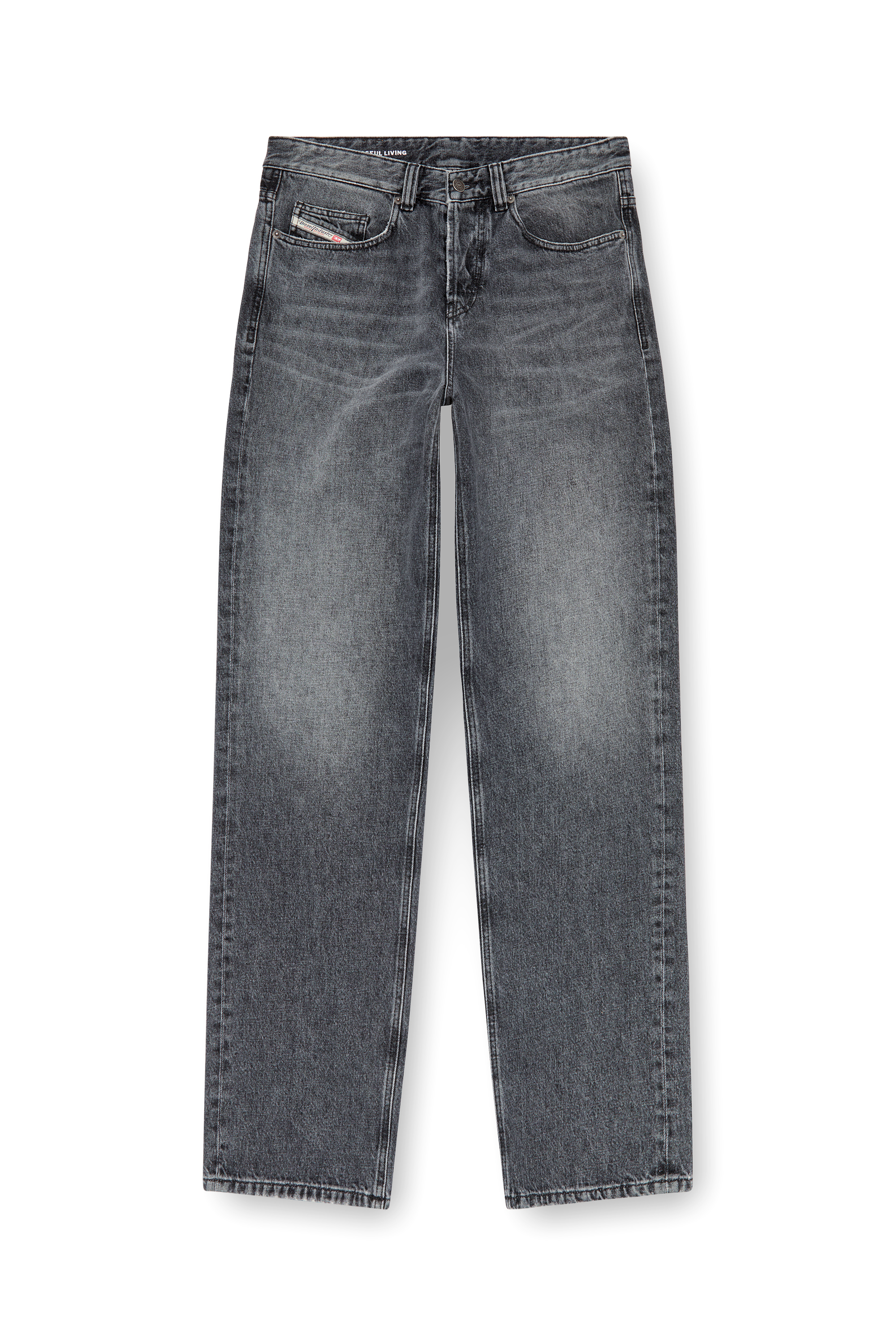 Diesel - Man Straight Jeans 2001 D-Macro 007X3, Dark grey - Image 3