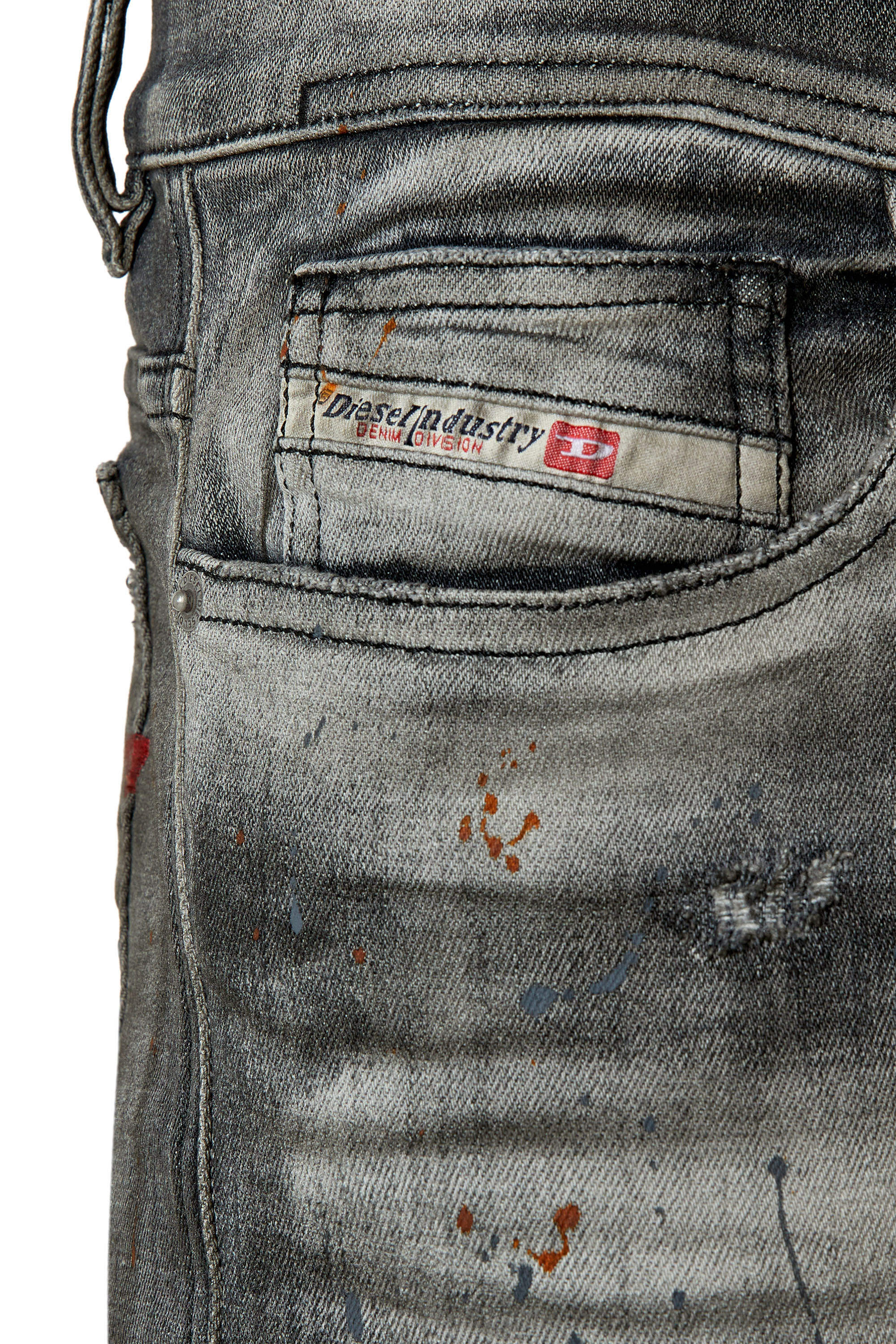 Diesel - 1983 D-Amny 09E70 Skinny Jeans, Black/Dark grey - Image 3