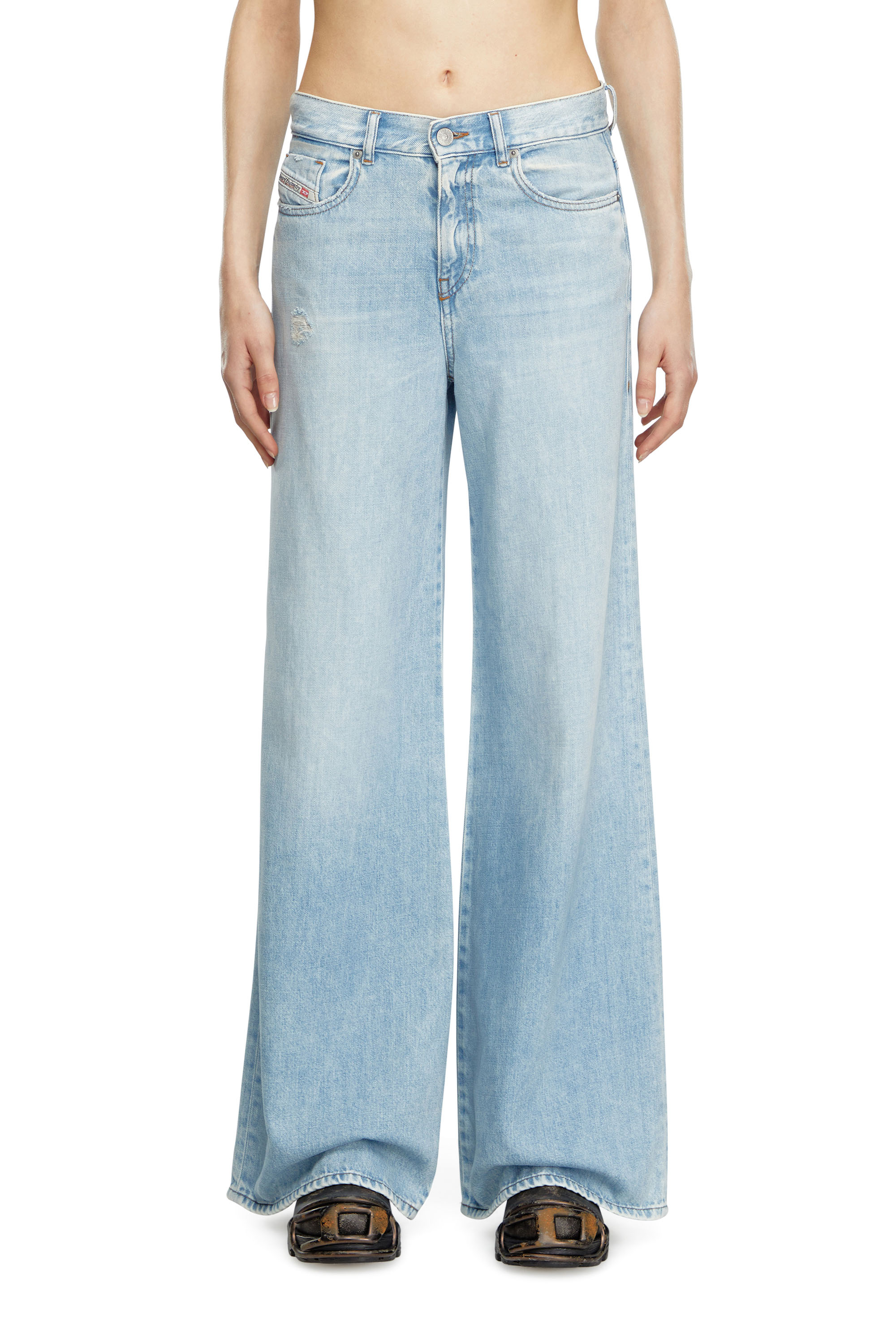 Diesel - Bootcut and Flare Jeans 1978 D-Akemi 068MQ, Light Blue - Image 1