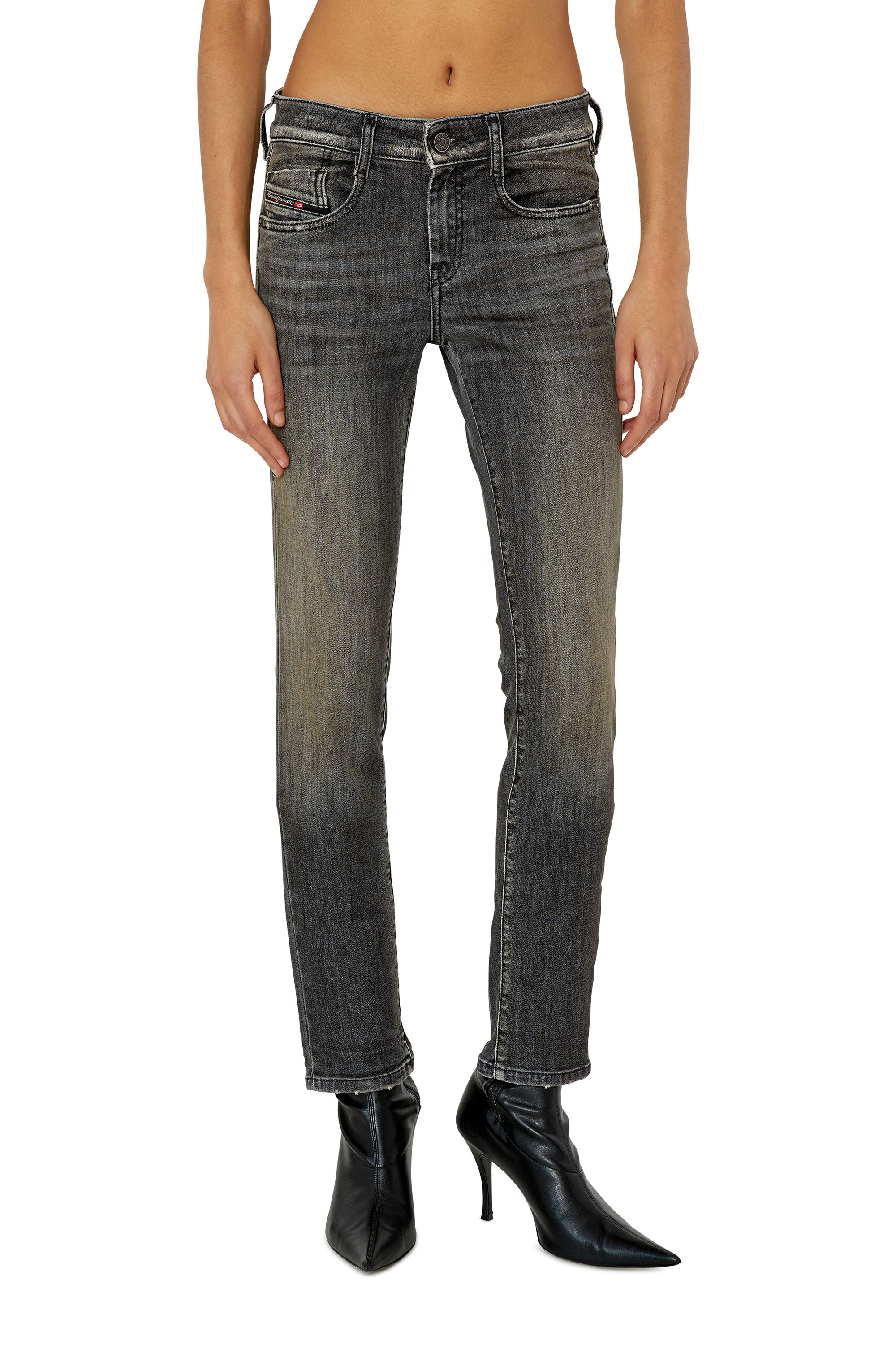 Diesel - D-Ollies JoggJeans® 09F01 Slim, Black/Dark grey - Image 1