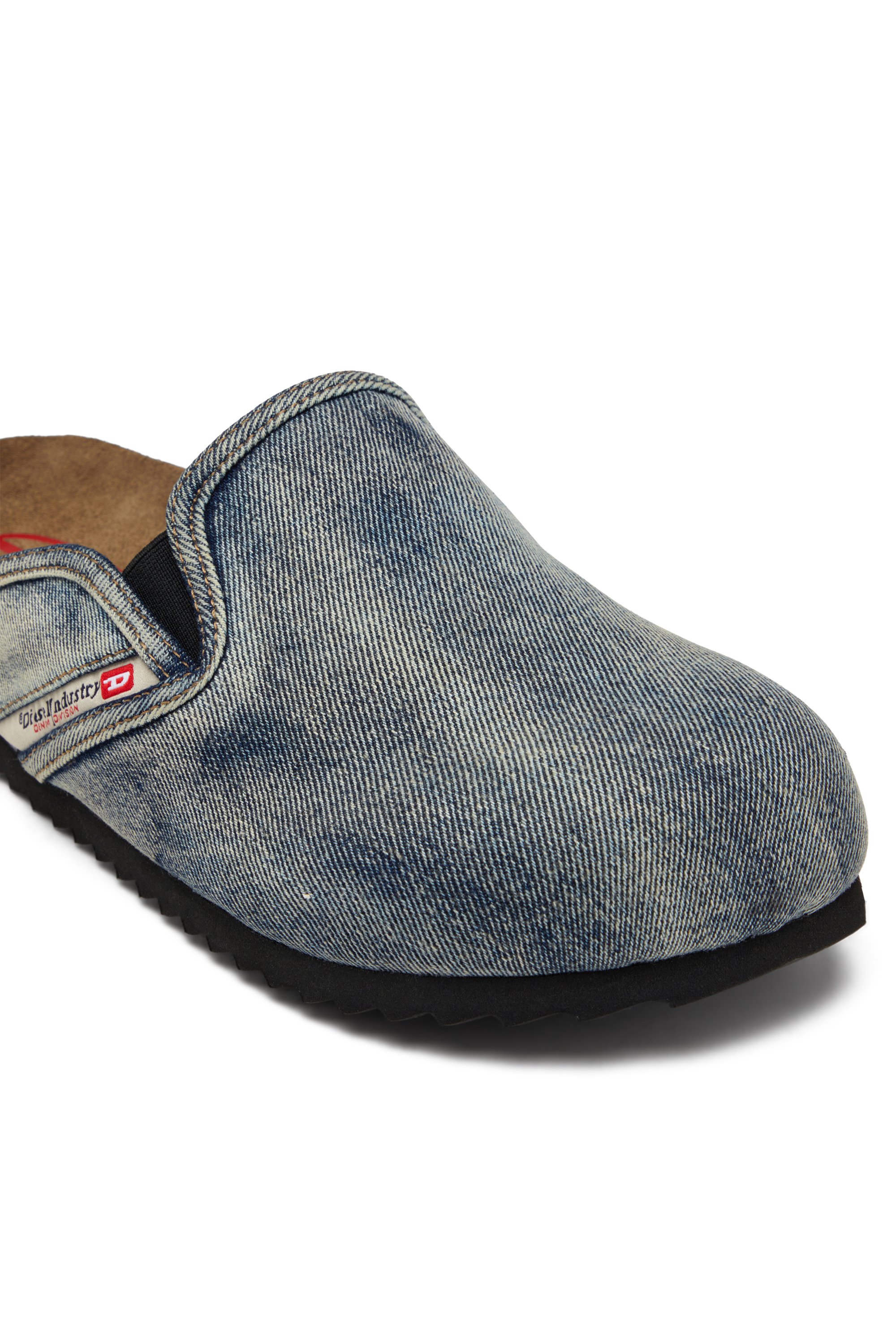 Diesel - D-WOODSTOCK SLIP-ON, Man's Denim mules in Dark Blue - 6