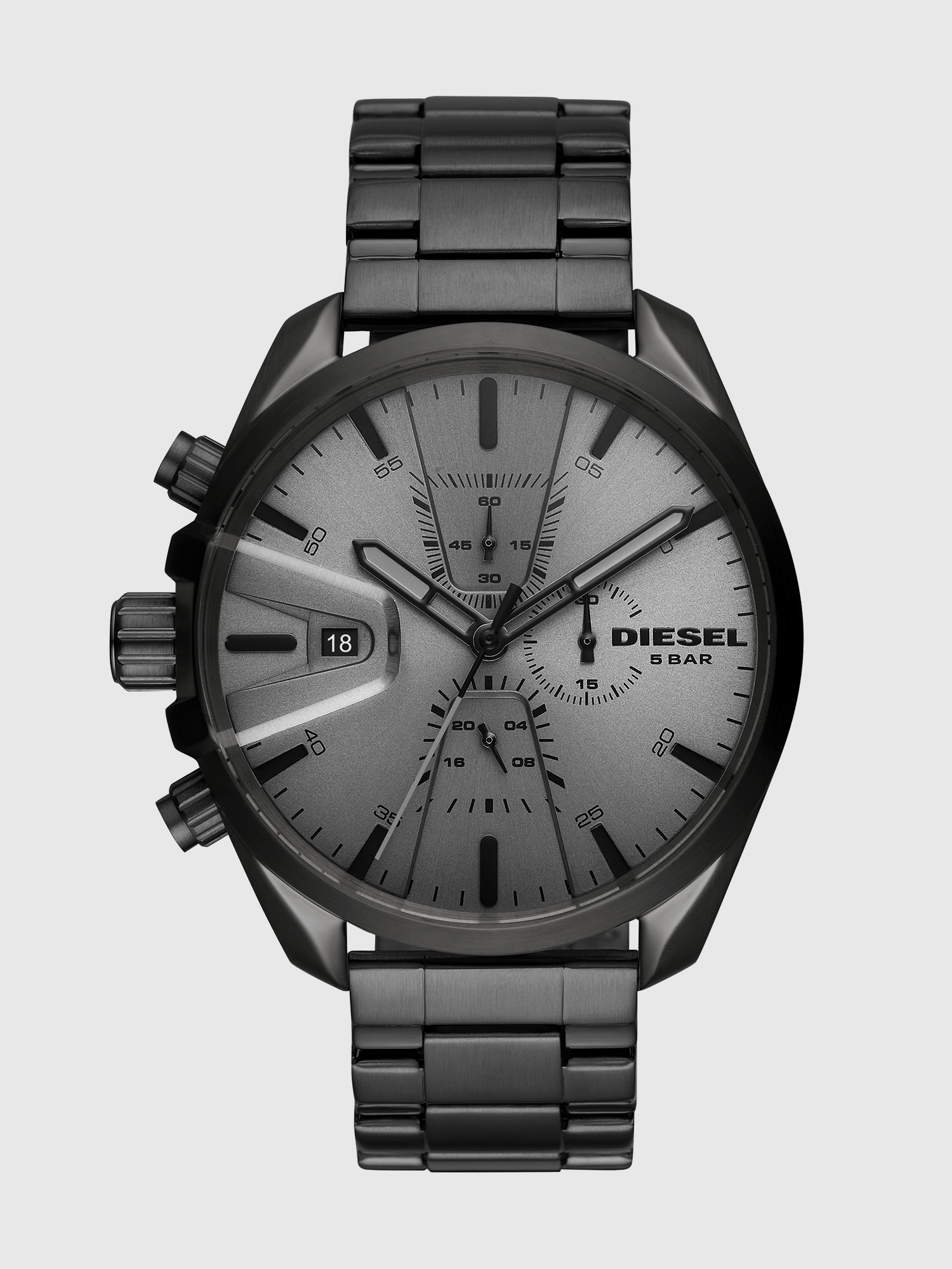 Diesel - DZ4484, Man's Ms9 Chrono gray single-link strap watch, 47 mm in Metal Grey - 1