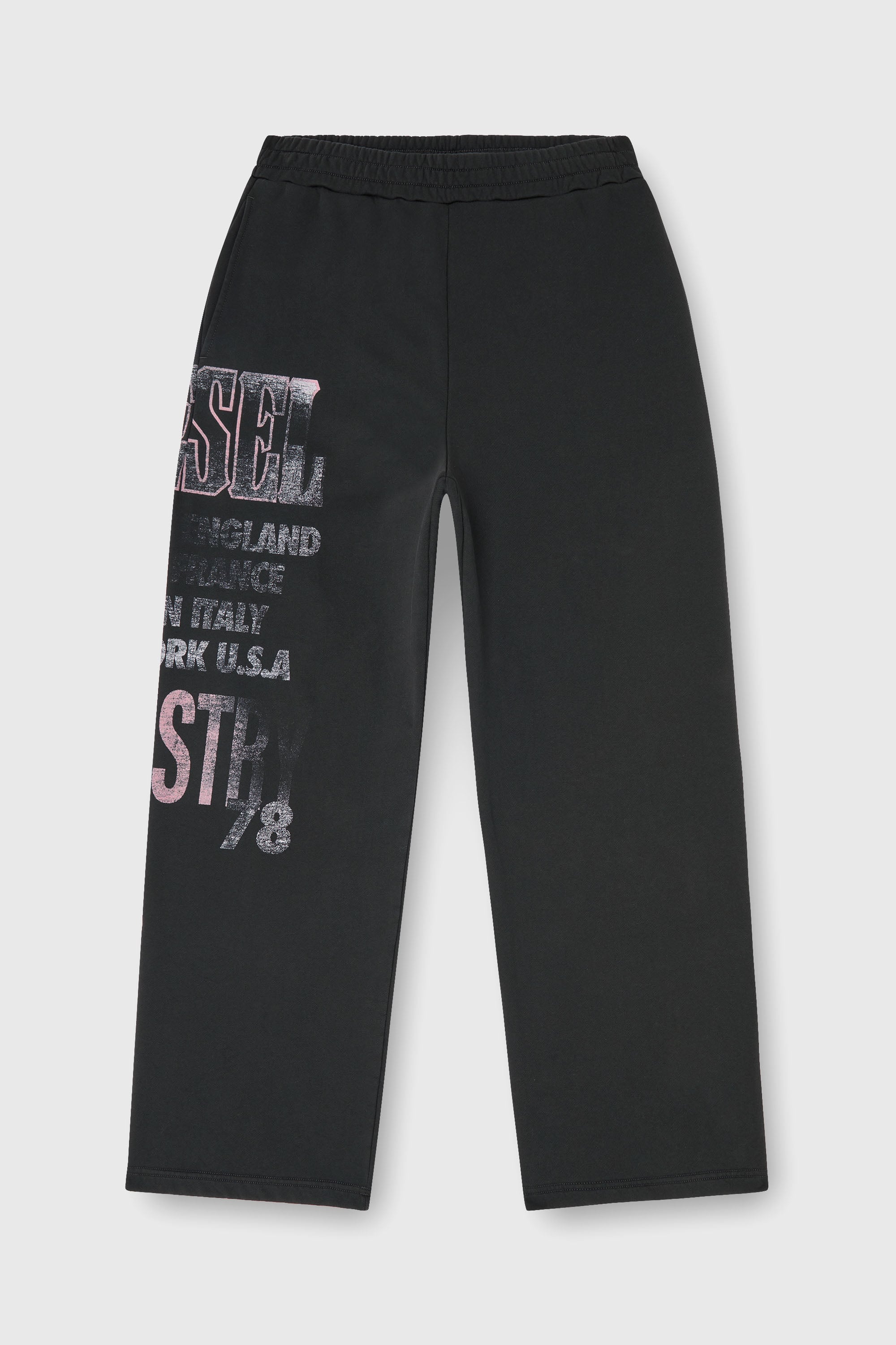 Diesel - P-ILL, Man's Sweatpants with concert graphics in Black - 2