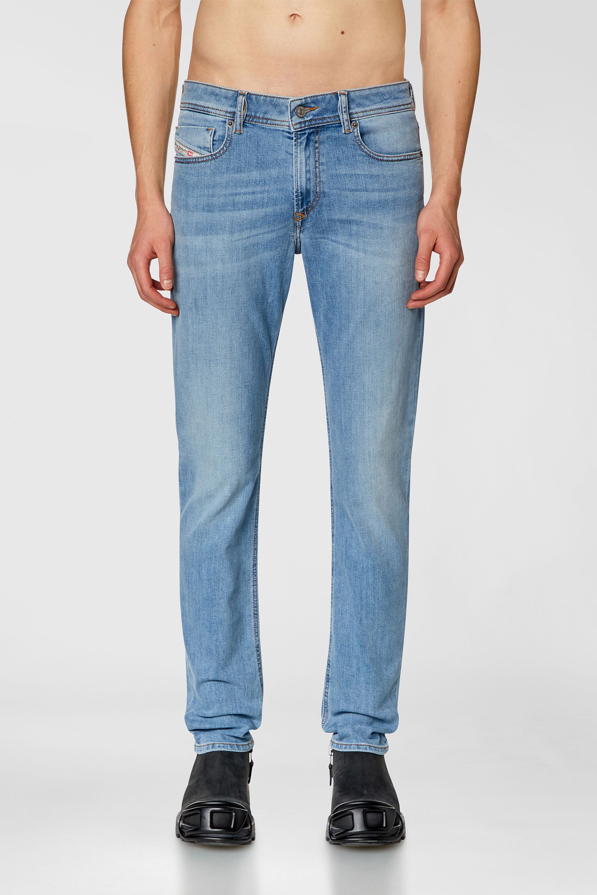 Diesel - Man's Skinny Jeans 1979 Sleenker 09H62, Light Blue - 1