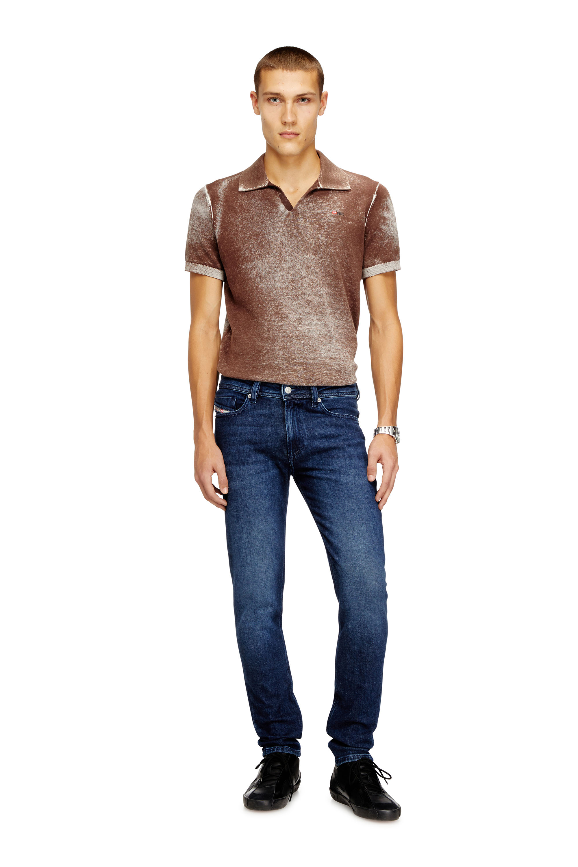 Diesel - Man's Skinny Jeans 1979 Sleenker 0ADBF, Dark Blue - 2