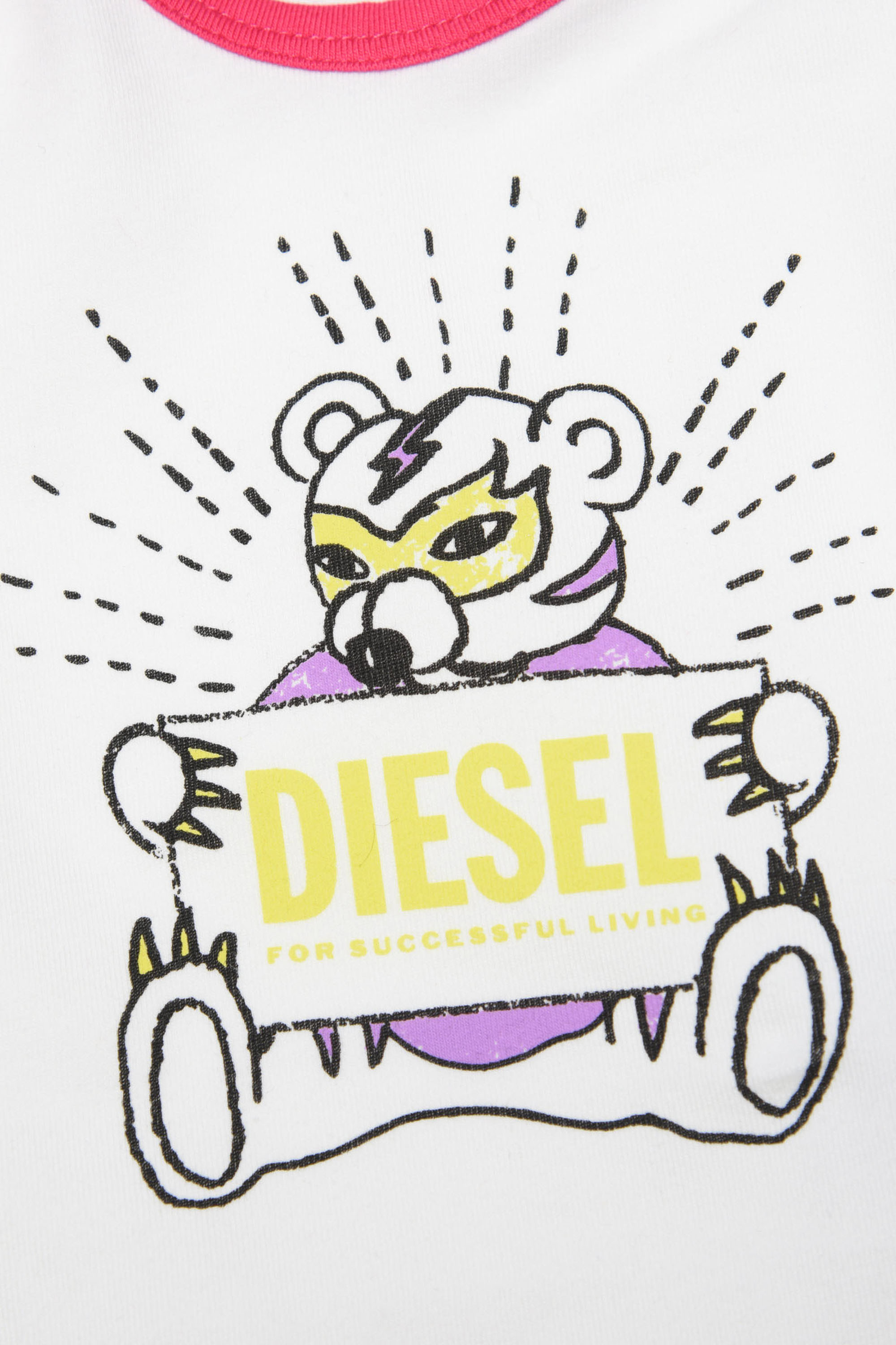 Diesel - UMPY-NB, White/Pink - Image 3