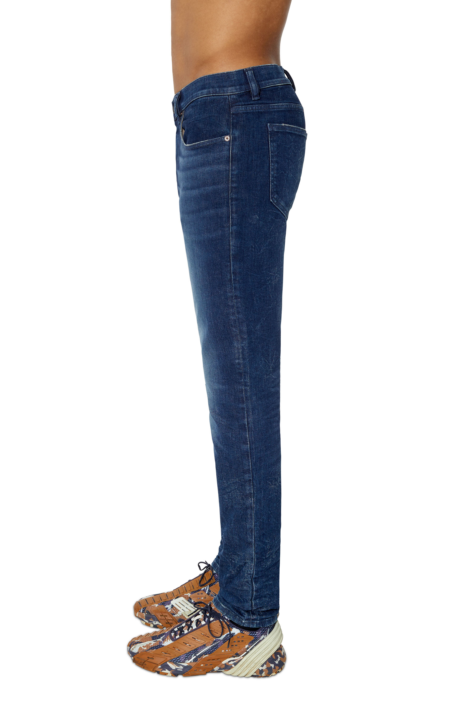 Diesel - 2019 D-Strukt 09F54 Slim Jeans, Dark Blue - Image 4