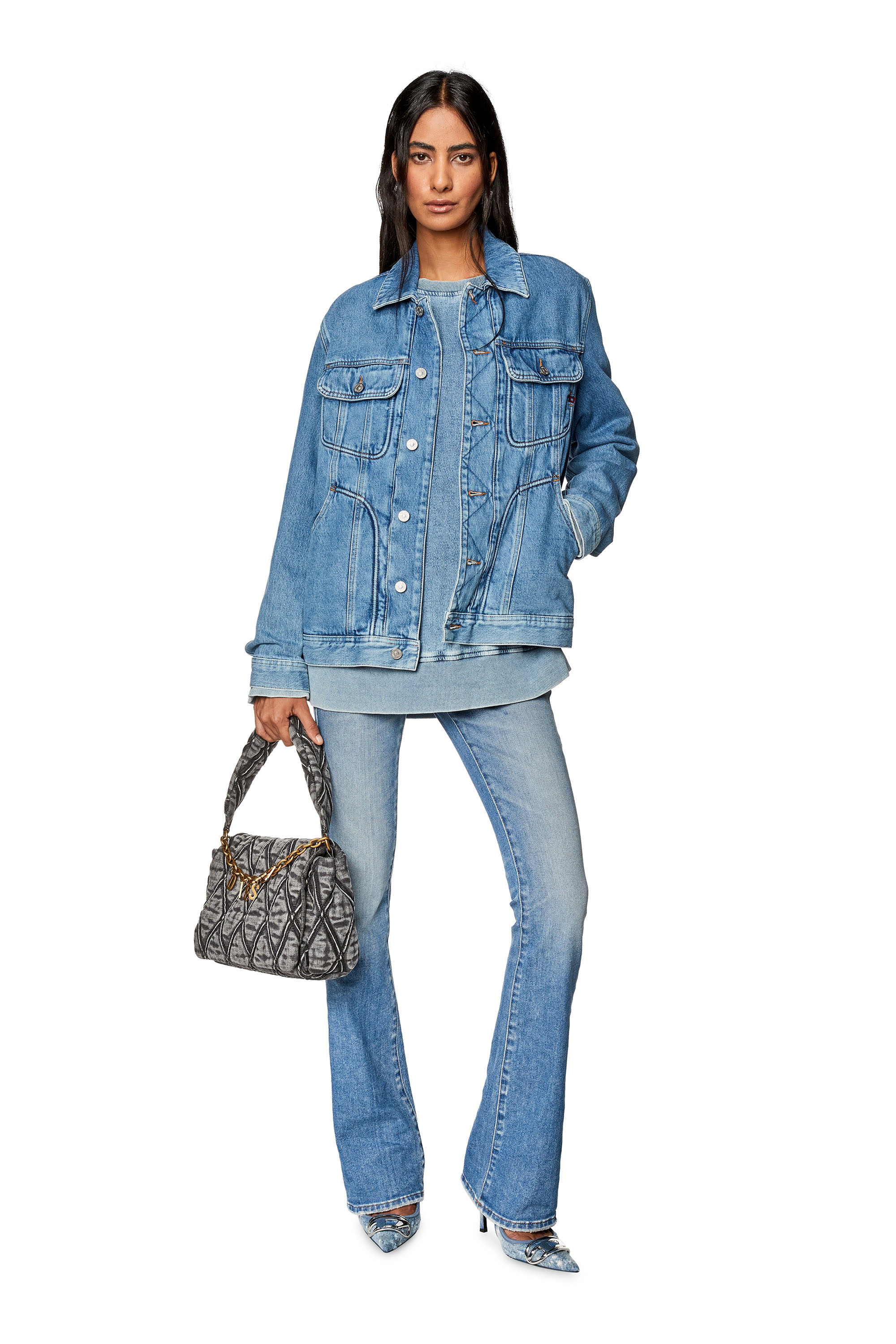 Diesel - Bootcut and Flare Jeans 1969 D-Ebbey 09G70, Light Blue - Image 1
