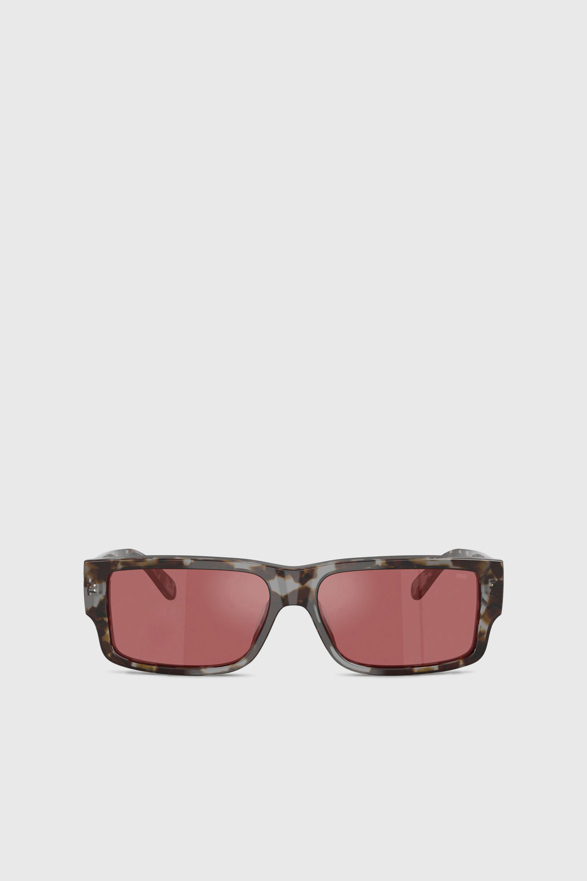 Diesel - 0DL2003 SIZE 57, Man's Rectangle sunglasses in Red - 1