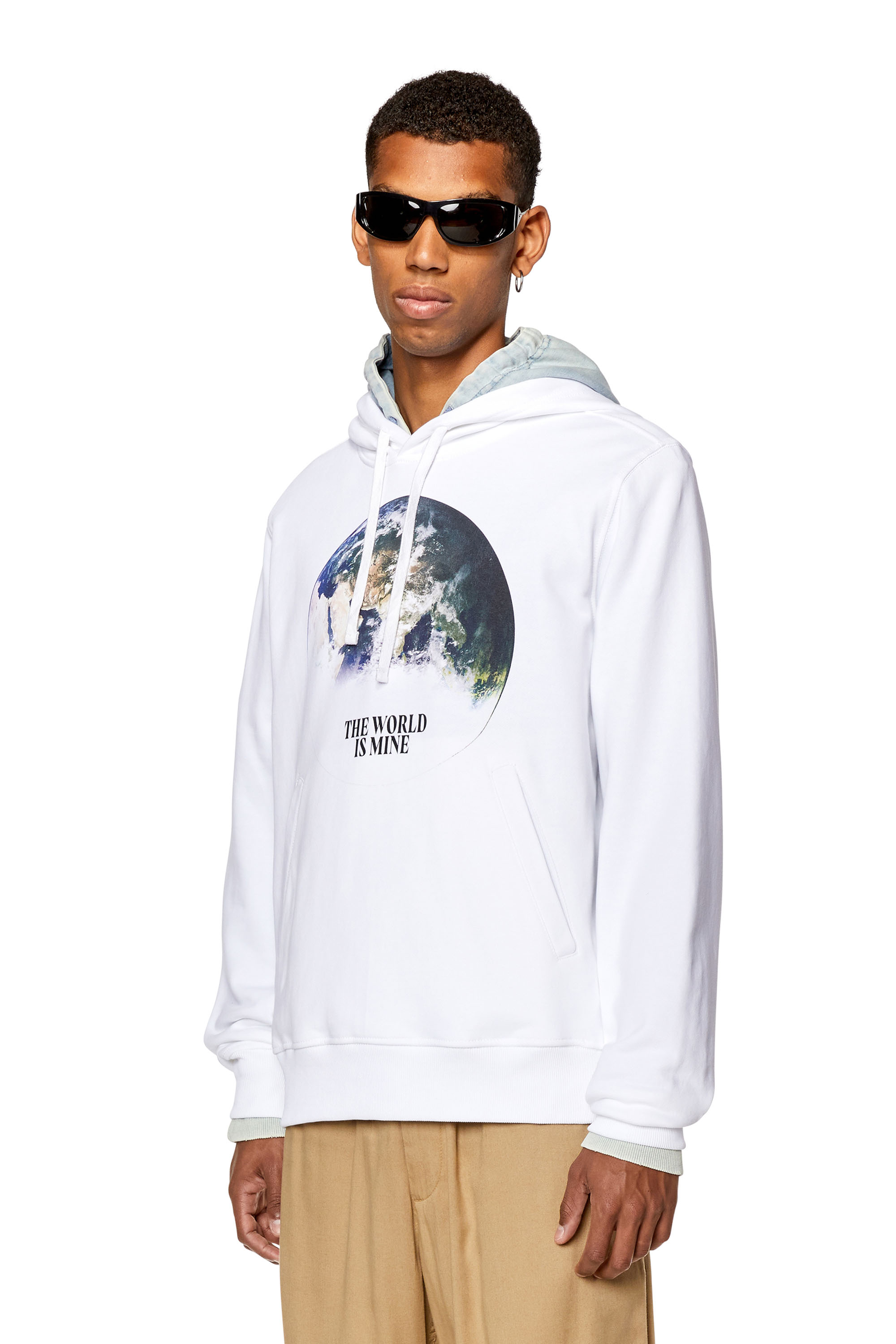 Diesel - S-GINN-WELT-HOOD, White - Image 1