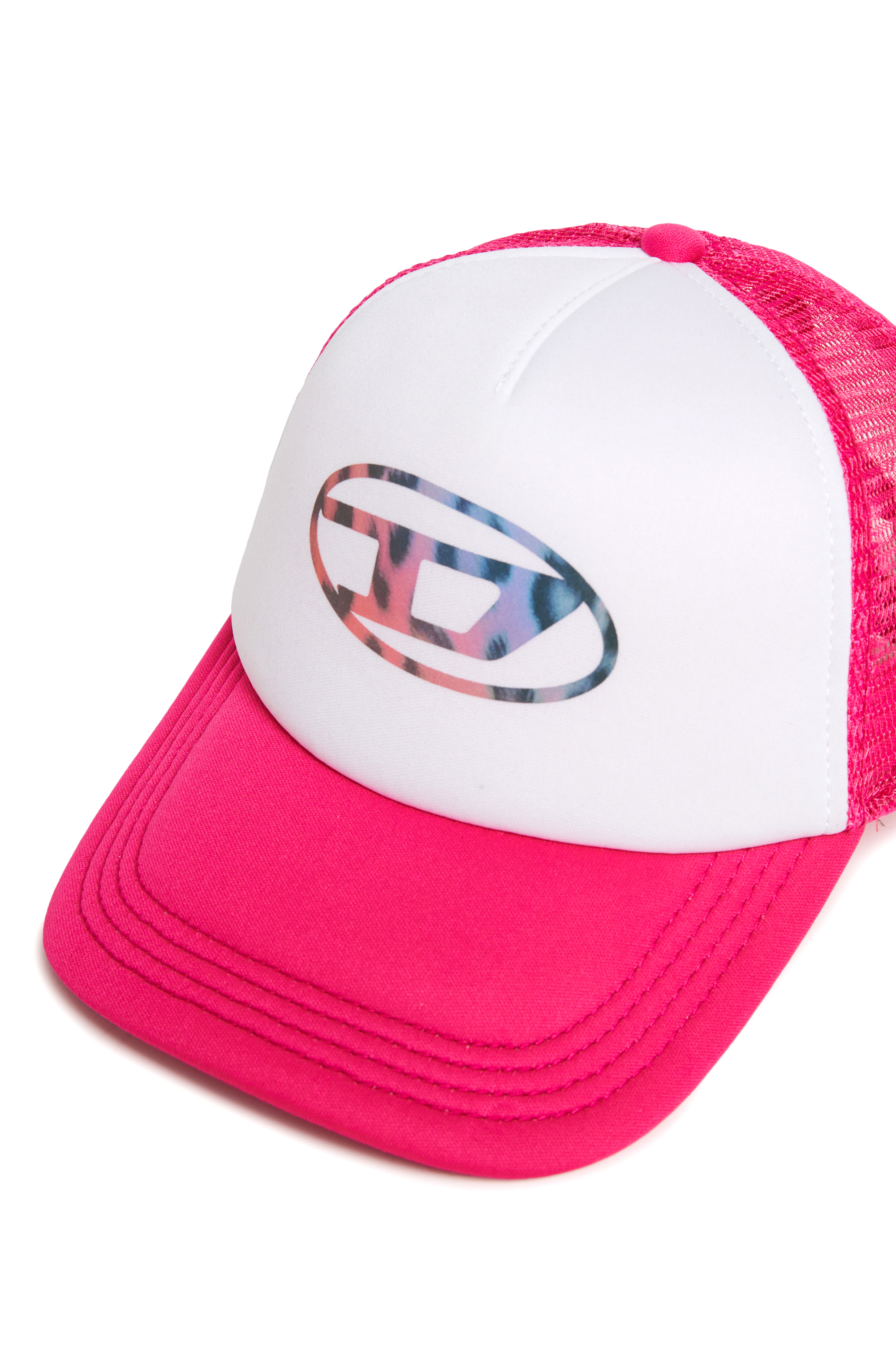 Diesel - FOPY, Woman's Baseball cap with mesh panels in Pink - 3