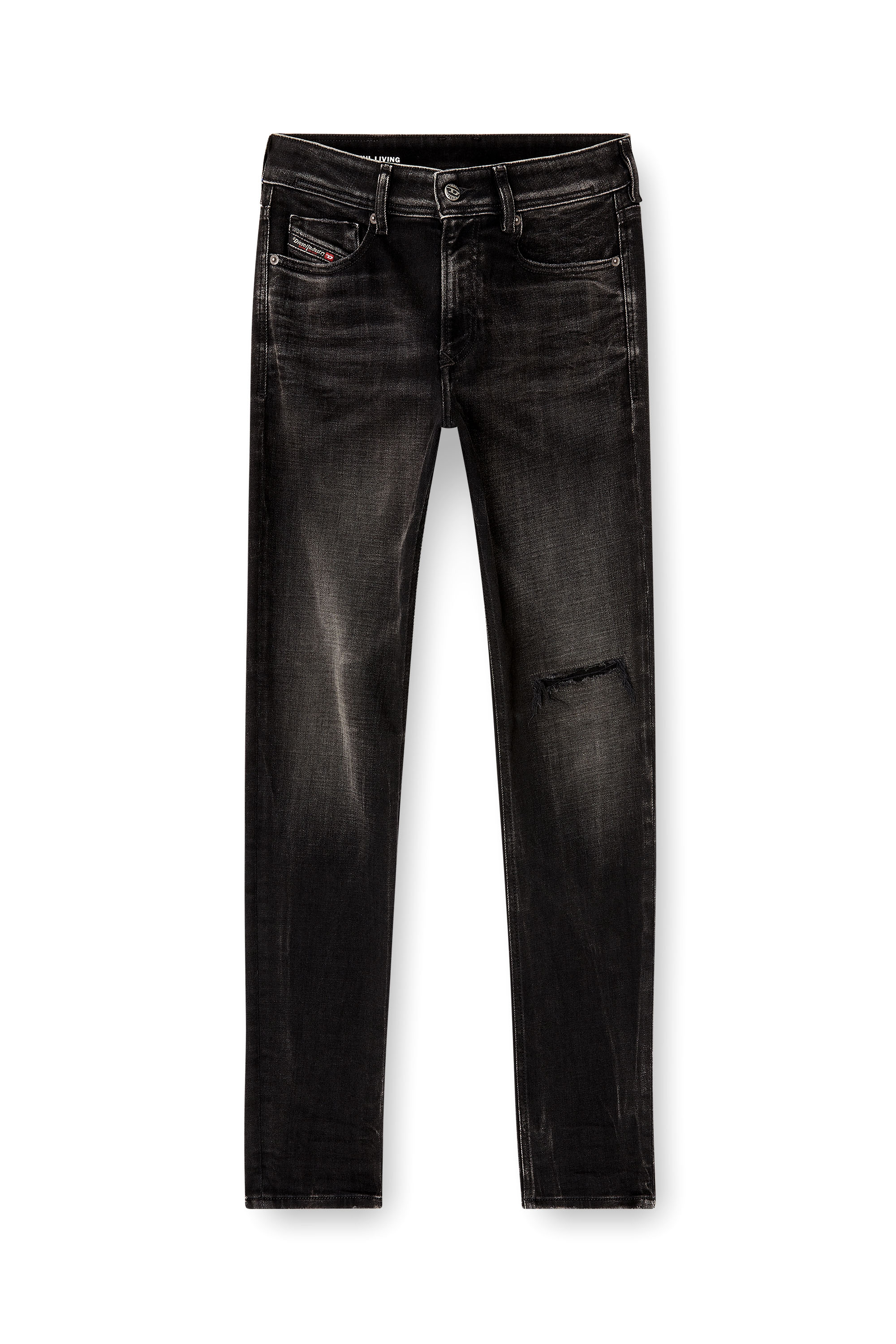Diesel - Man's Skinny Jeans 1979 Sleenker 09N19, Black/Dark grey - 2