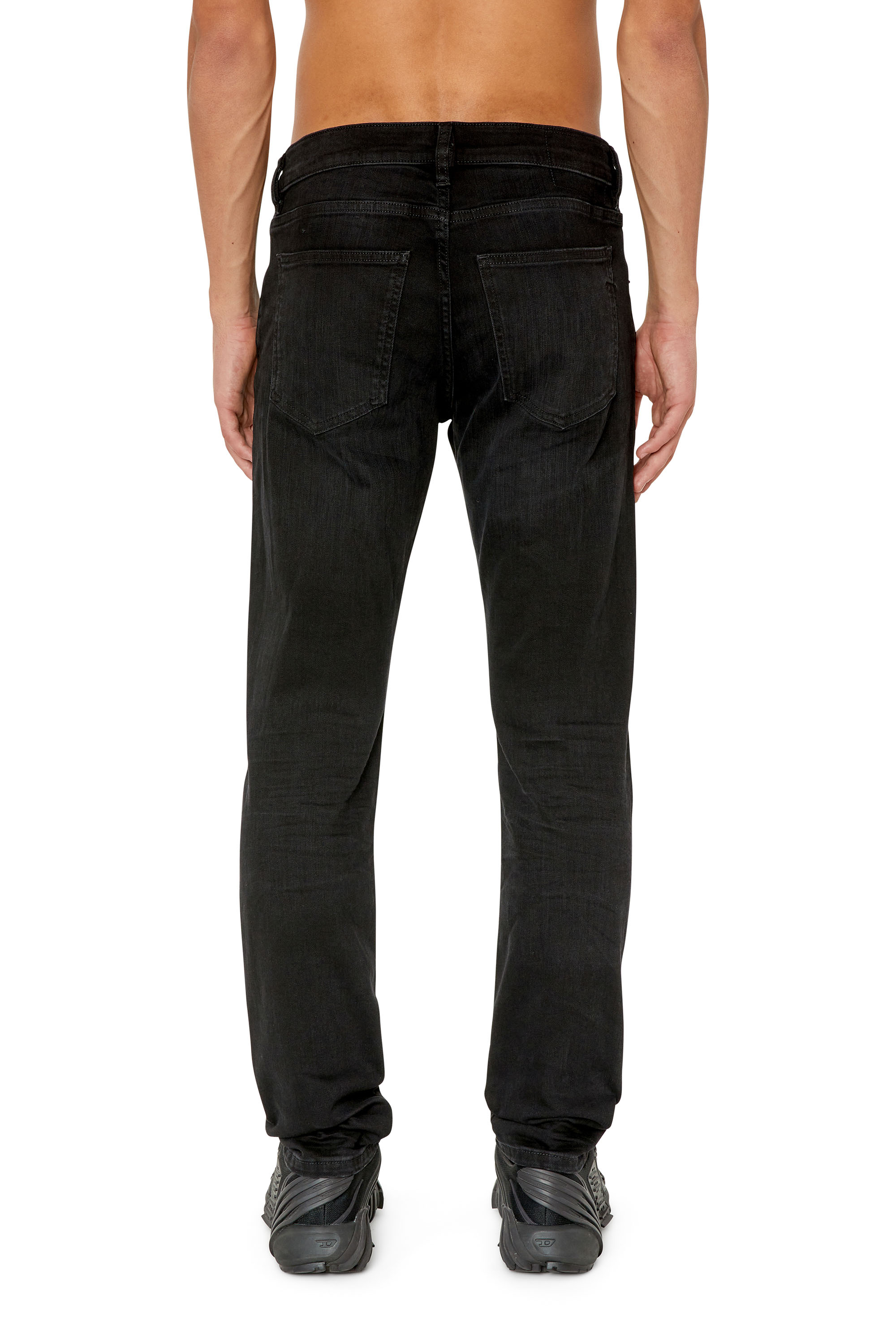 Diesel - 2019 D-Strukt 0TFAS Slim Jeans, Black/Dark grey - Image 2