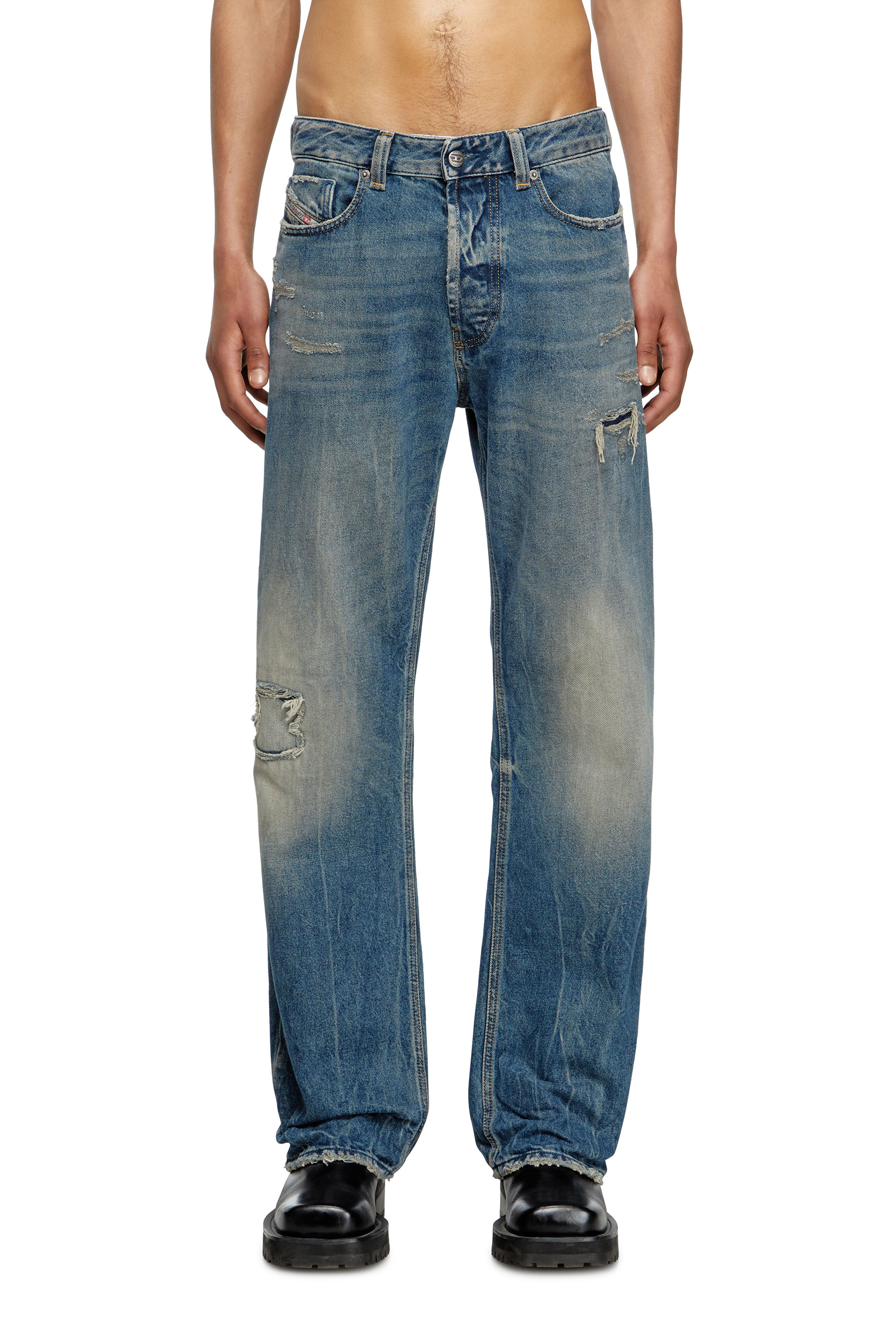 Diesel - Man's Relaxed Jeans 1980 D-Eeper 09M28, Medium blue - 3