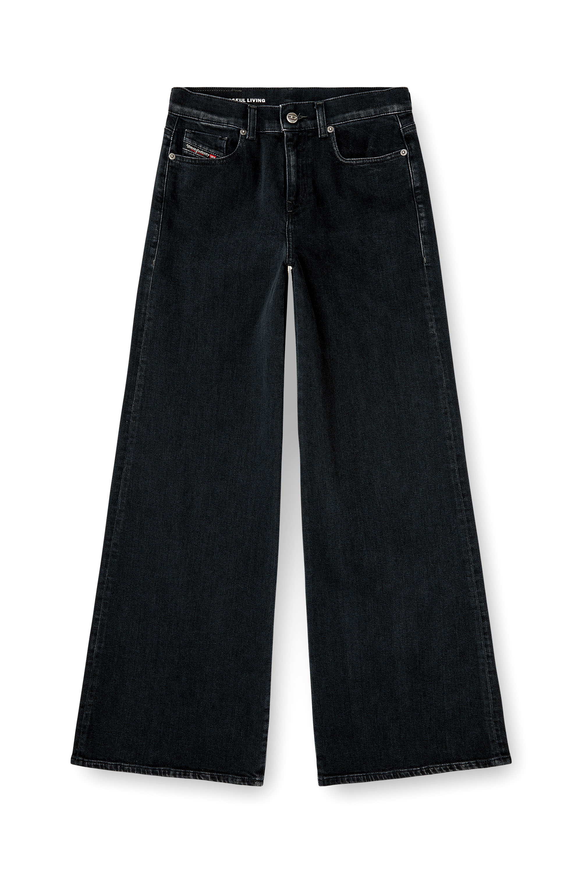 Diesel - Woman's Flare Jeans 1978 D-Akemi 09N89, Black/Dark grey - 6