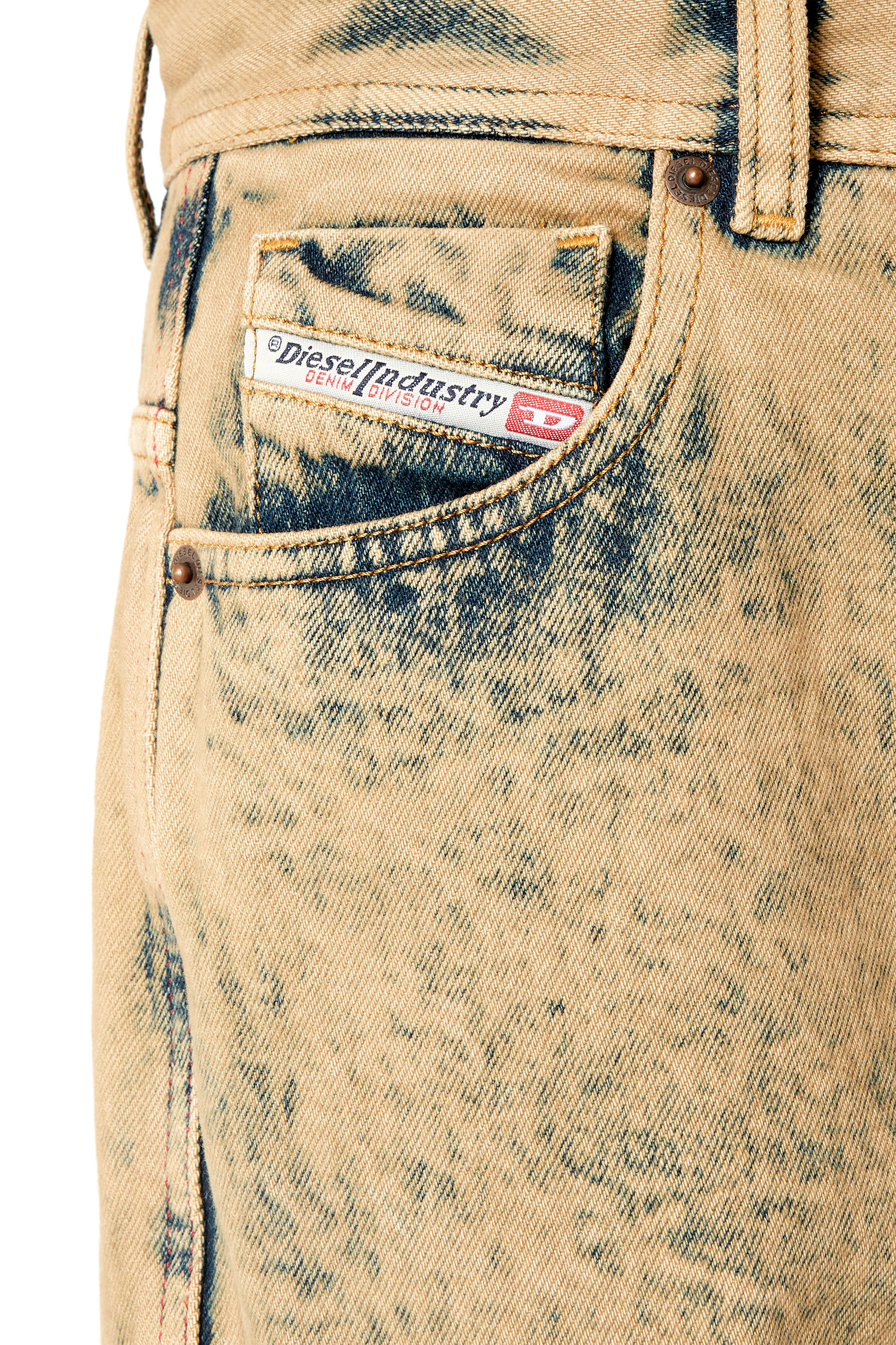 Diesel - 1956 D-Tulip 09F22 Straight Jeans, Light Brown - Image 3