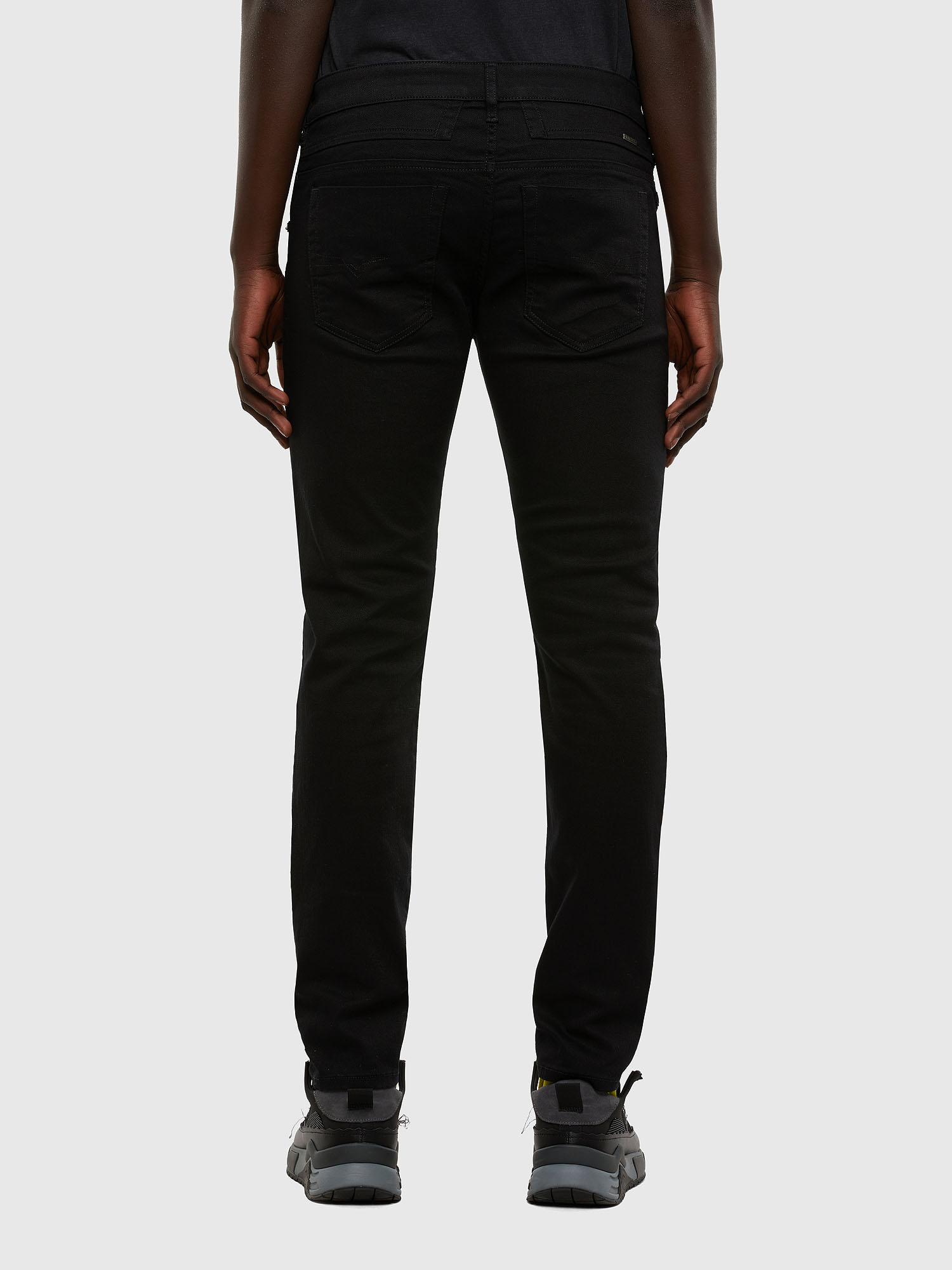 diesel d bazer tapered jeans grey
