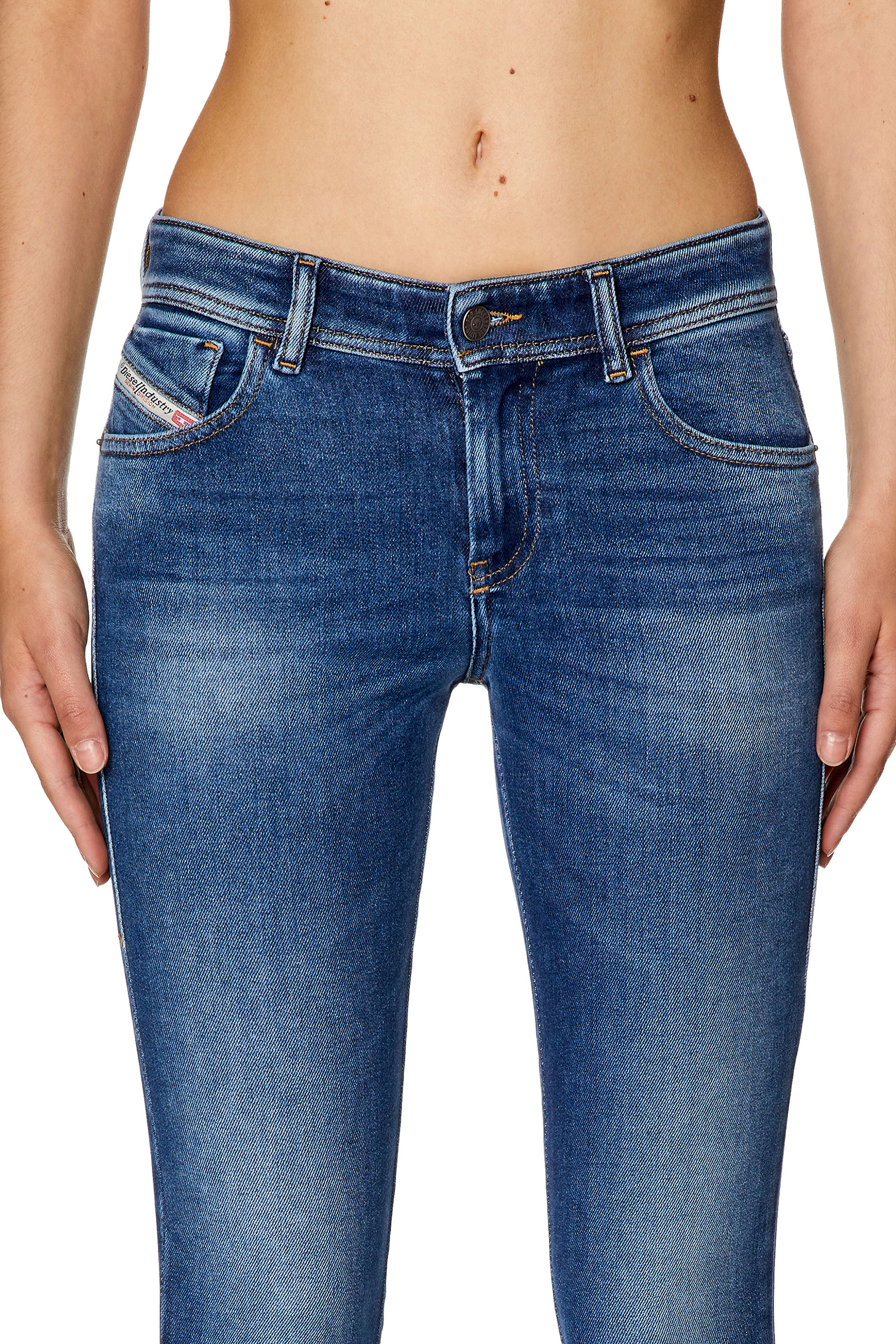 Diesel - Super skinny Jeans 2017 Slandy 09F86, Medium blue - Image 4