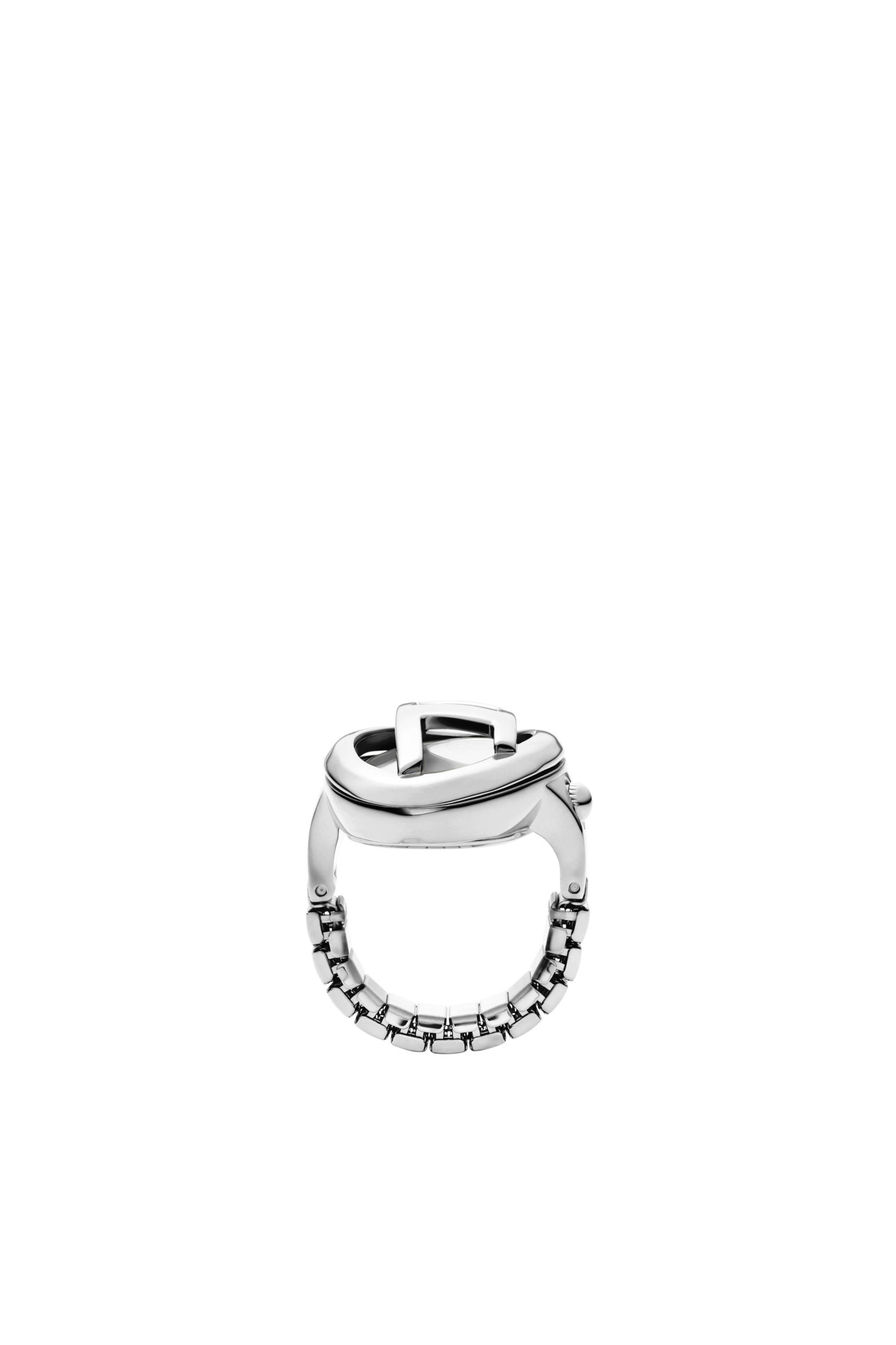 Diesel - DZ5623 WATCH, Woman's D-Era stainless steel ring watch in Silver - 4