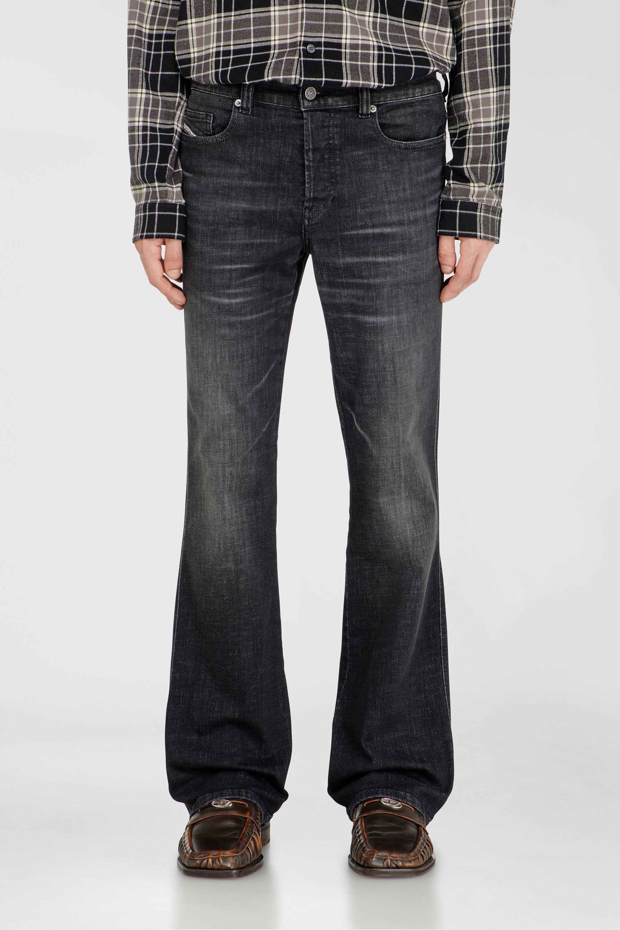 Diesel - Man's Bootcut Jeans 1998 D-Buck 09H34, Black/Dark grey - 1