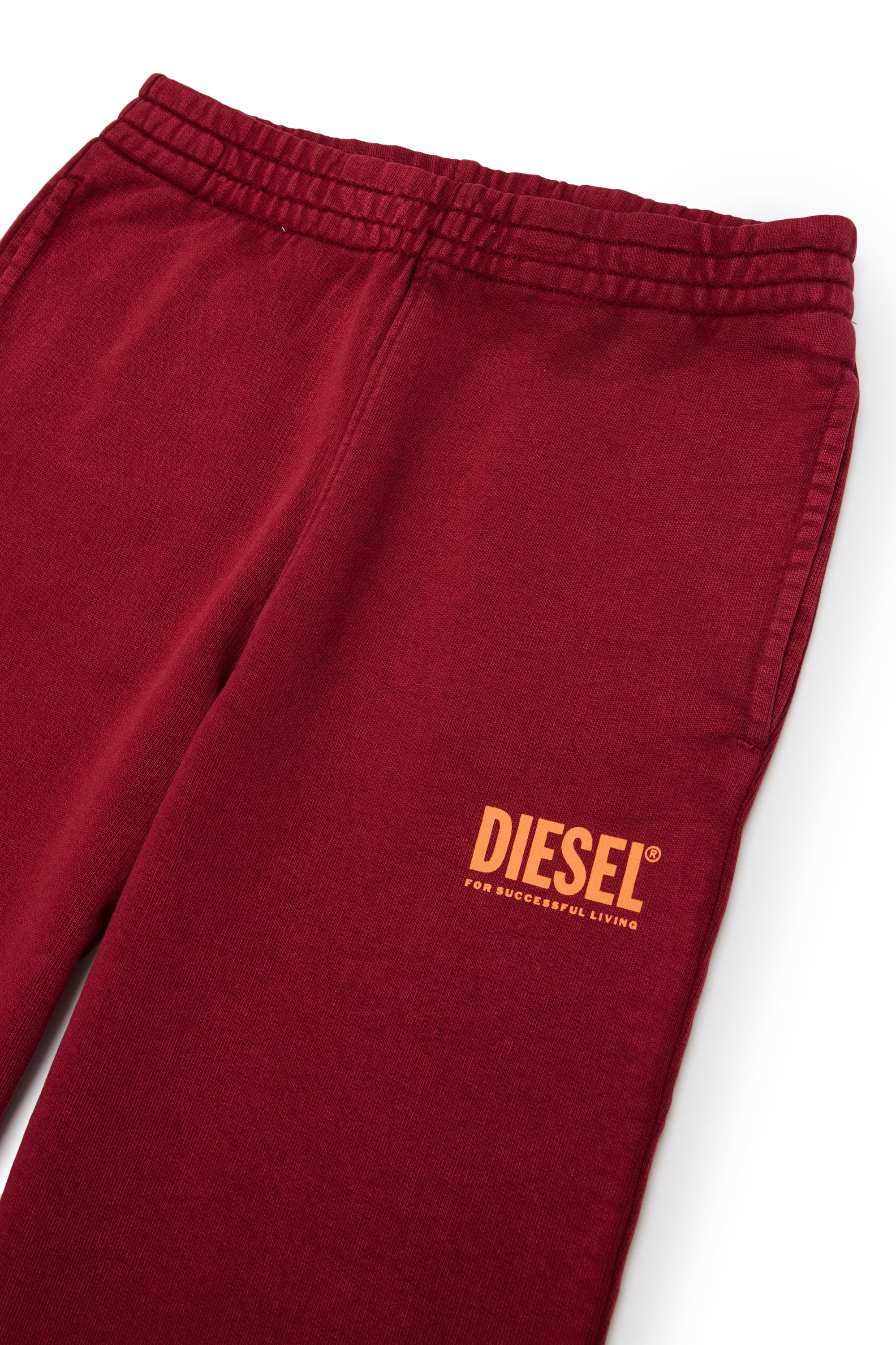 Diesel - PTISEL, Man's Cotton sweatpants with logo print in Red - 3