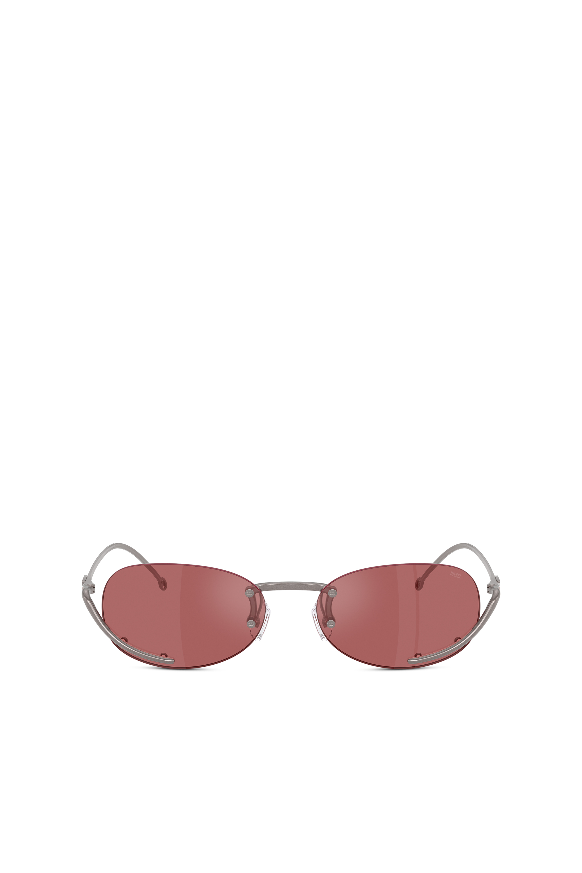 Diesel - 0DL1004, Unisex's Oval sunglasses in Red - 1