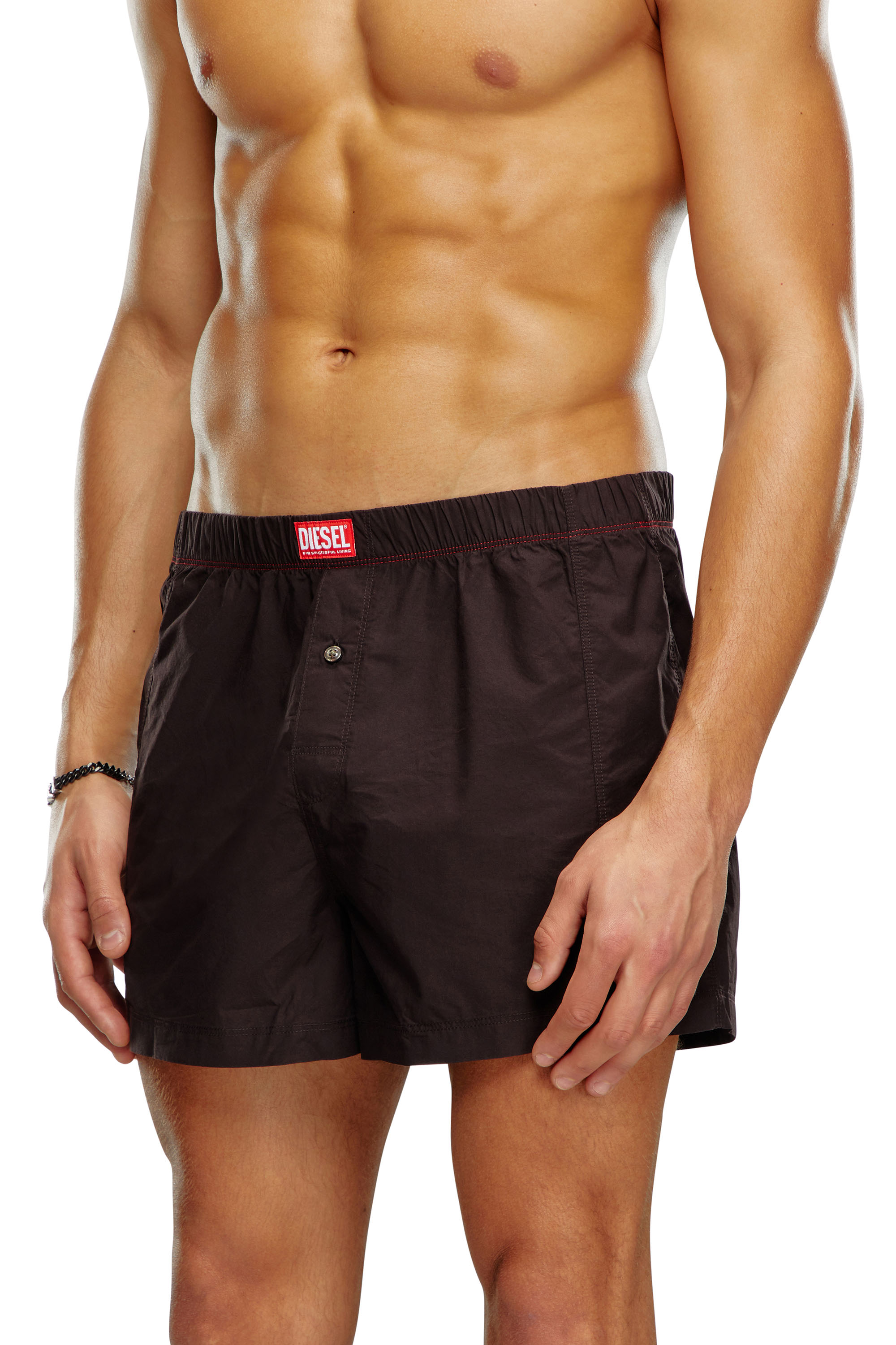 Diesel - UUBX-STARK, Unisex Nude cotton boxers in Brown - Image 2